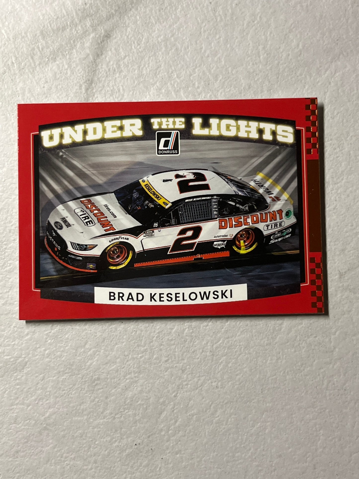 Brad Keselowski - 2022 Donruss Racing UNDER the LIGHTS bronze insert card - NASCAR