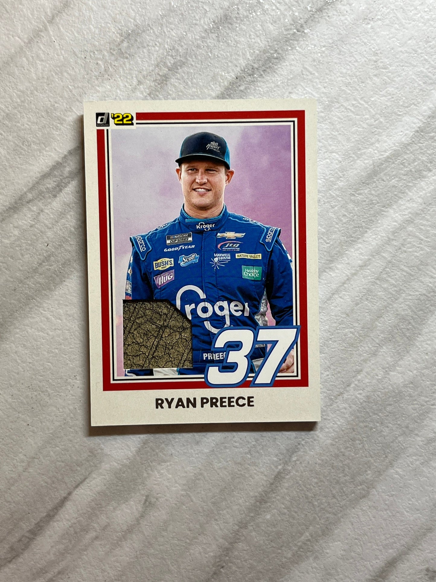 Ryan Preece - 2022 Donruss Racing NASCAR (RETRO RELIC Card) Race Day Used Tire