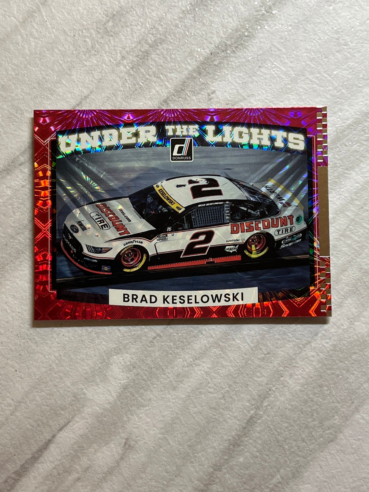 Brad Keselowski - 2022 Donruss Racing UNDER the LIGHTS insert card - NASCAR