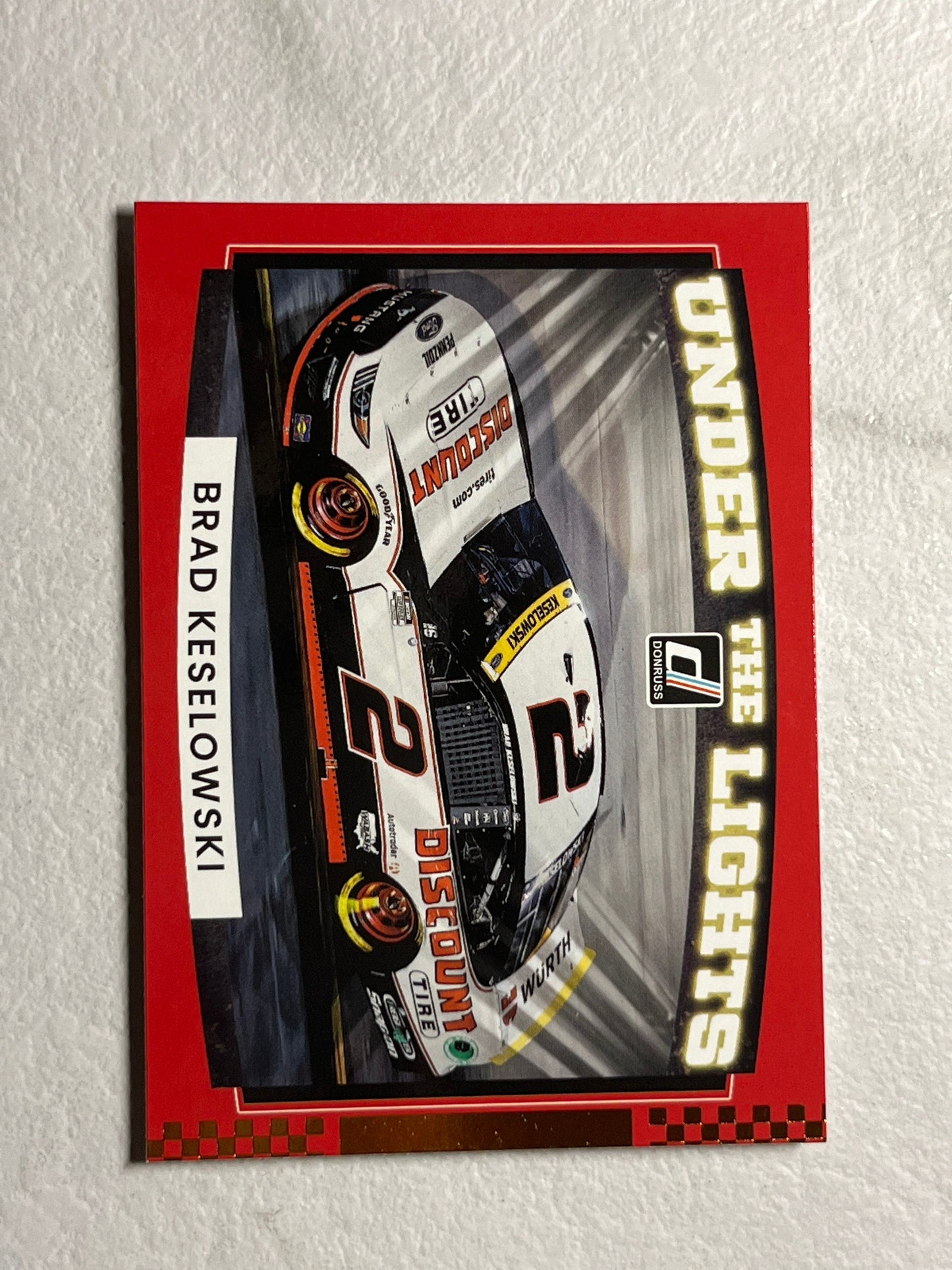 Brad Keselowski - 2022 Donruss Racing UNDER the LIGHTS bronze insert card - NASCAR