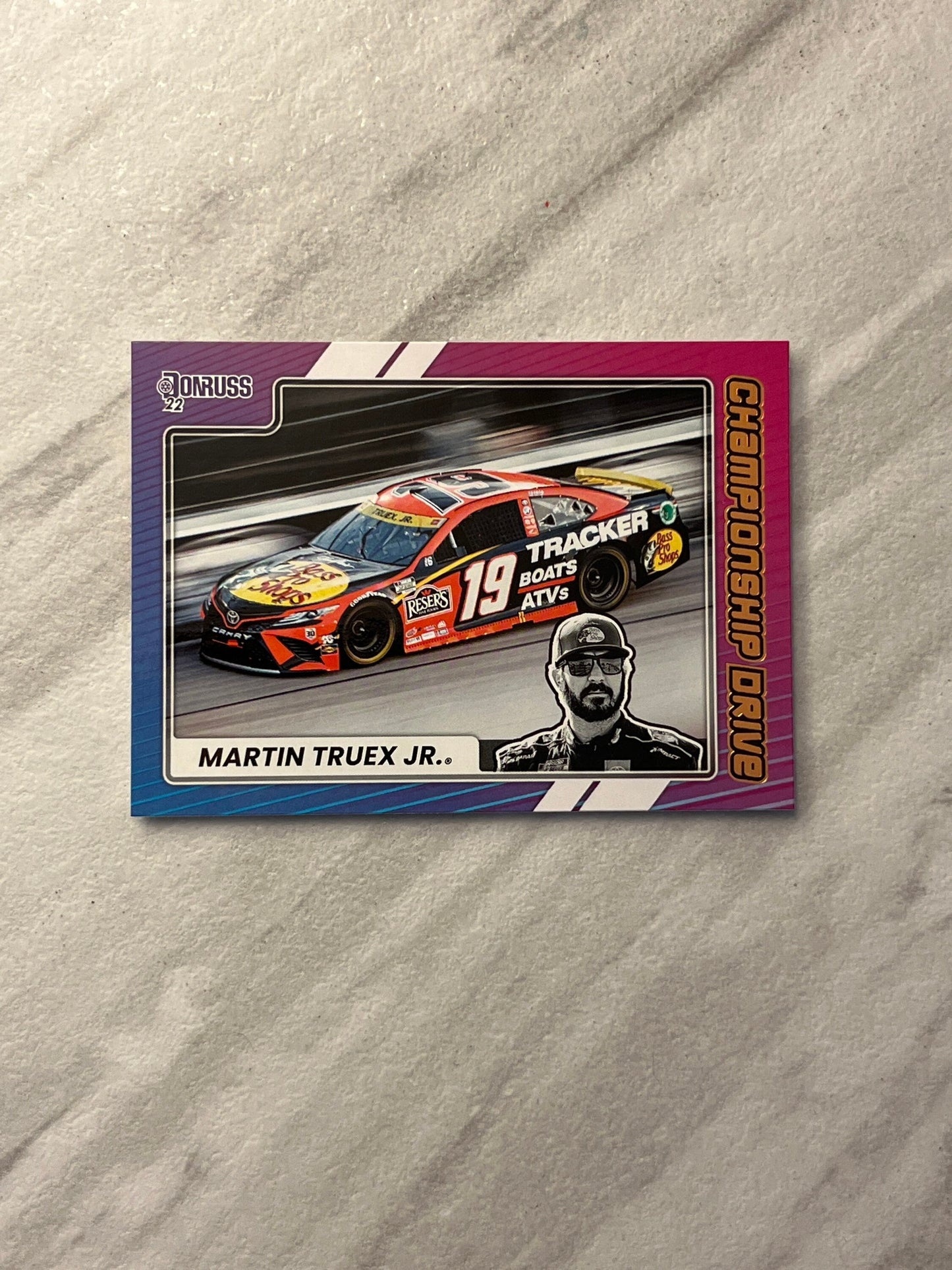 Martin Truex Jr - 2022 Donruss Racing CHAMPIONSHIP DRIVE insert card NASCAR