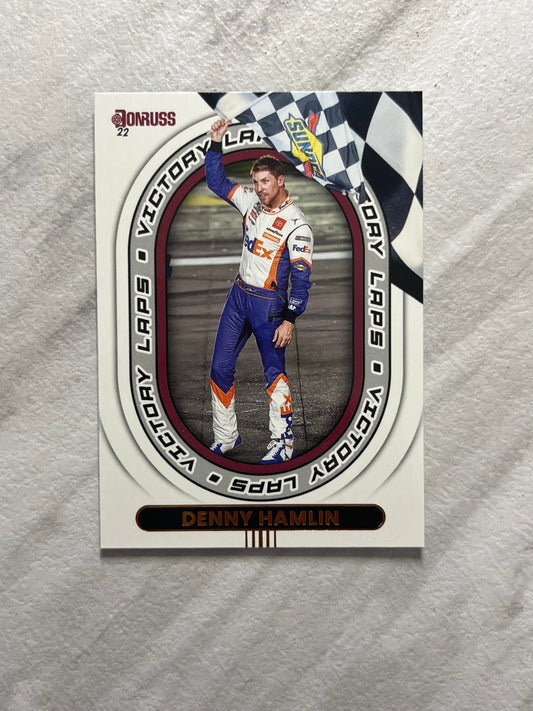 Denny Hamlin - 2022 Donruss Racing - VICTORY LAPS Insert Card