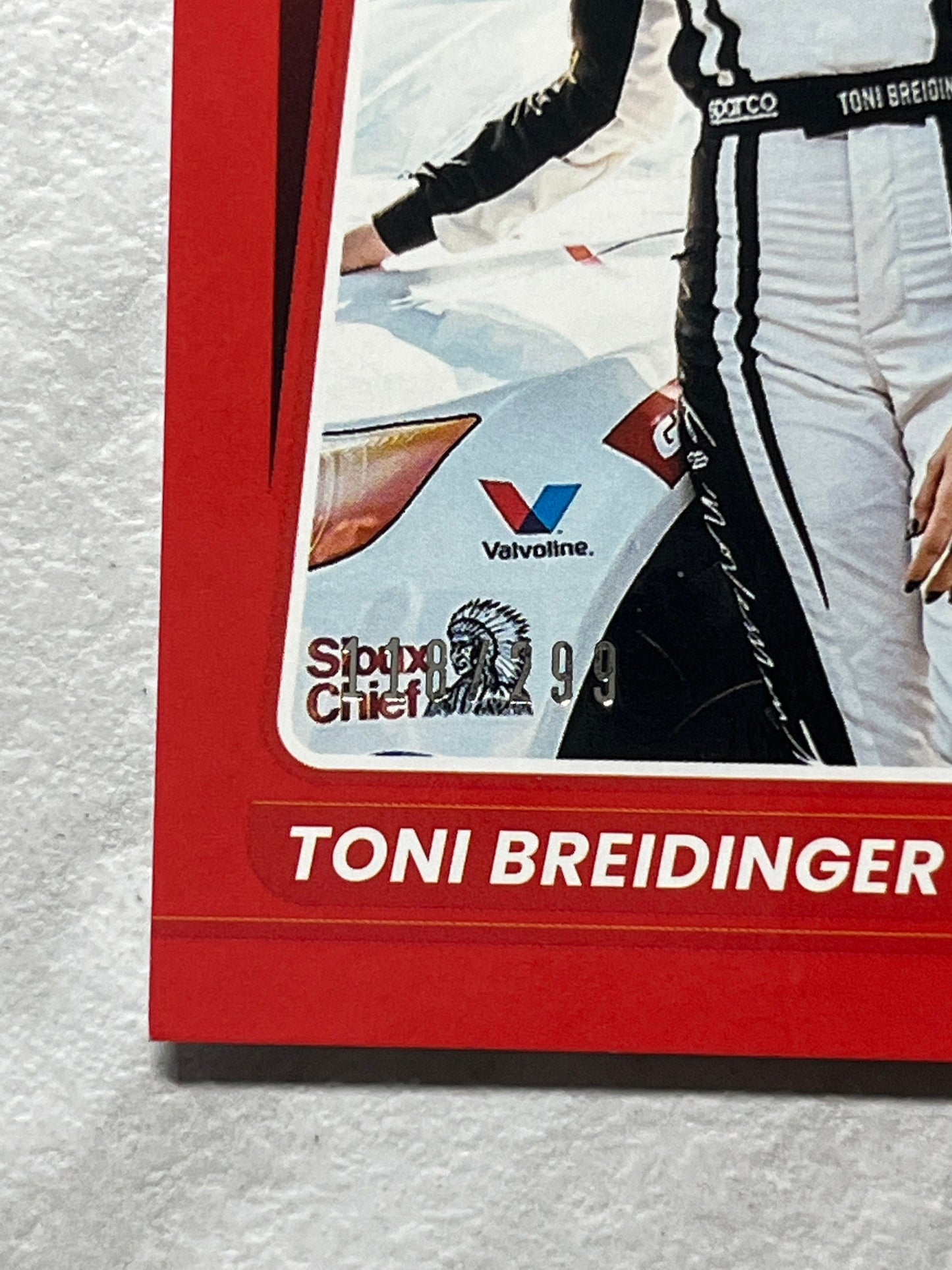 Toni Breidinger - 2022 Donruss Racing NASCAR Rated Rookies RED PARALLEL Limited #118 of /299