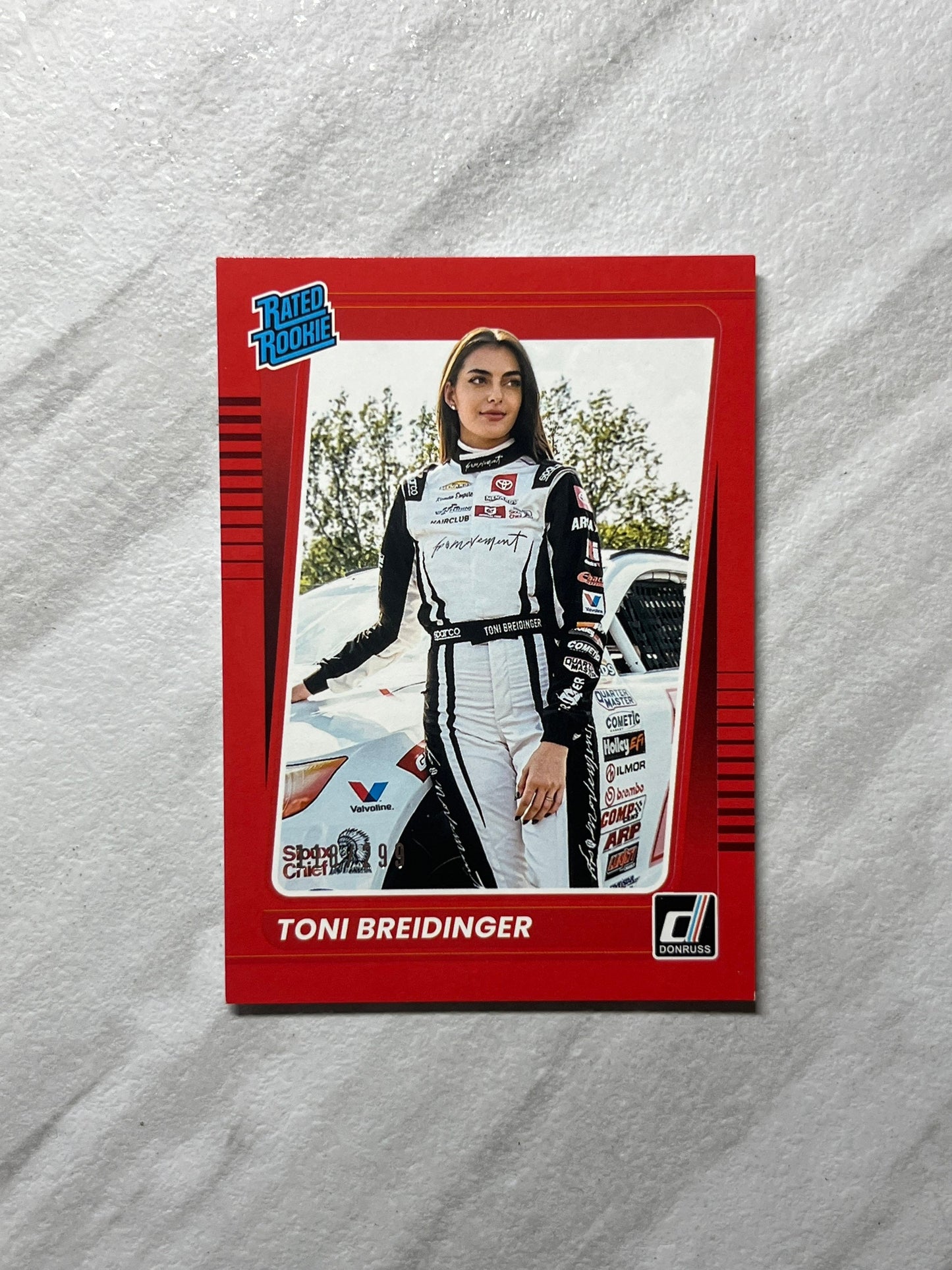 Toni Breidinger - 2022 Donruss Racing NASCAR Rated Rookies RED PARALLEL Limited #118 of /299