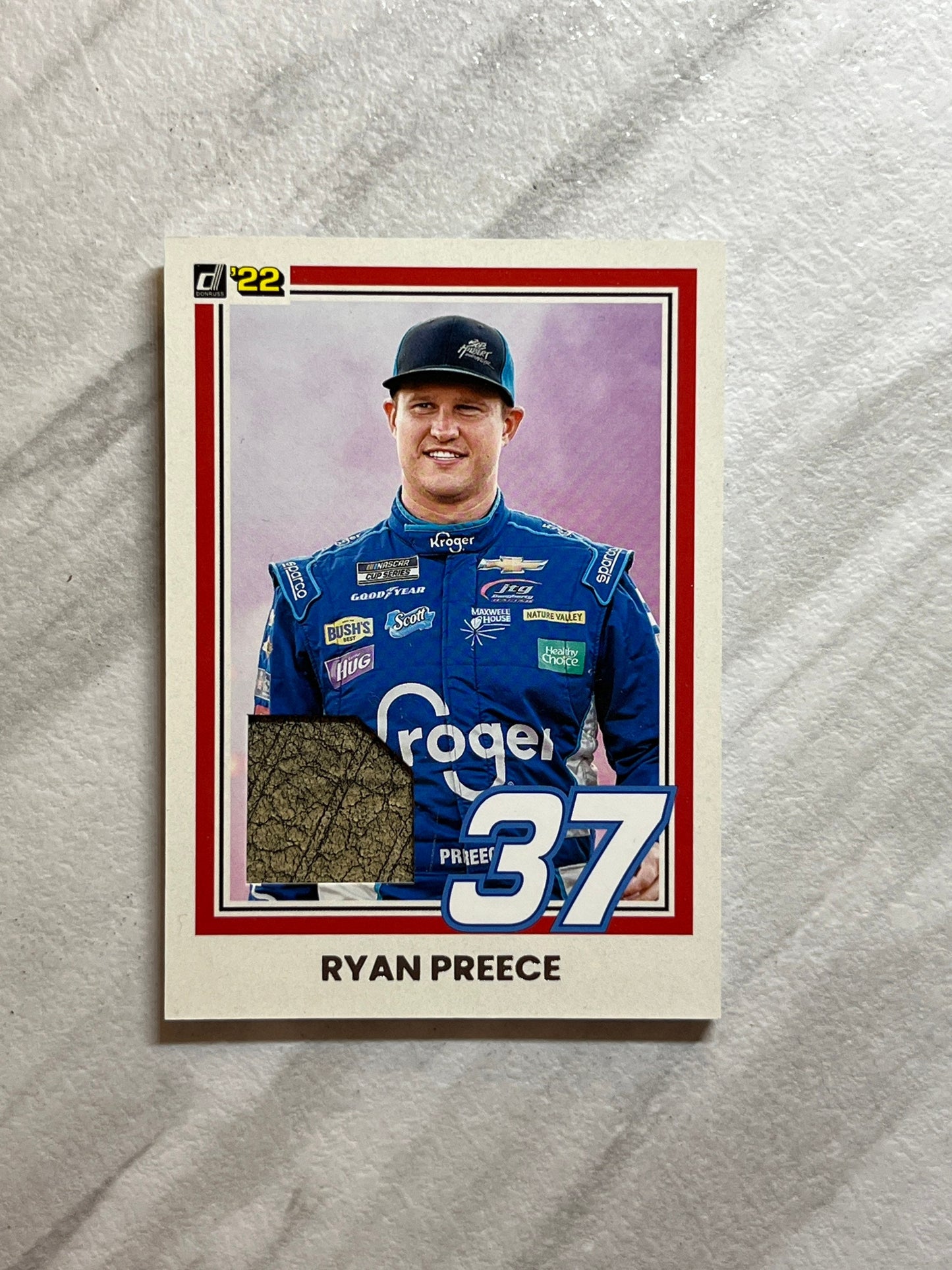 Ryan Preece - 2022 Donruss Racing NASCAR (RETRO RELIC Card) Race Day Used Tire