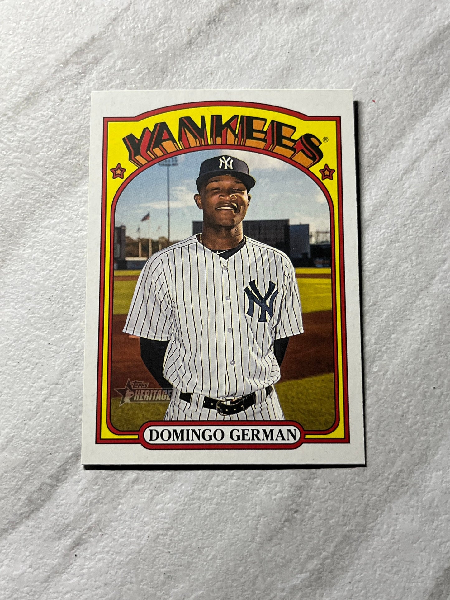 Domingo German - 2021 Topps Heritage #613 New York Yankees MLB baseball card