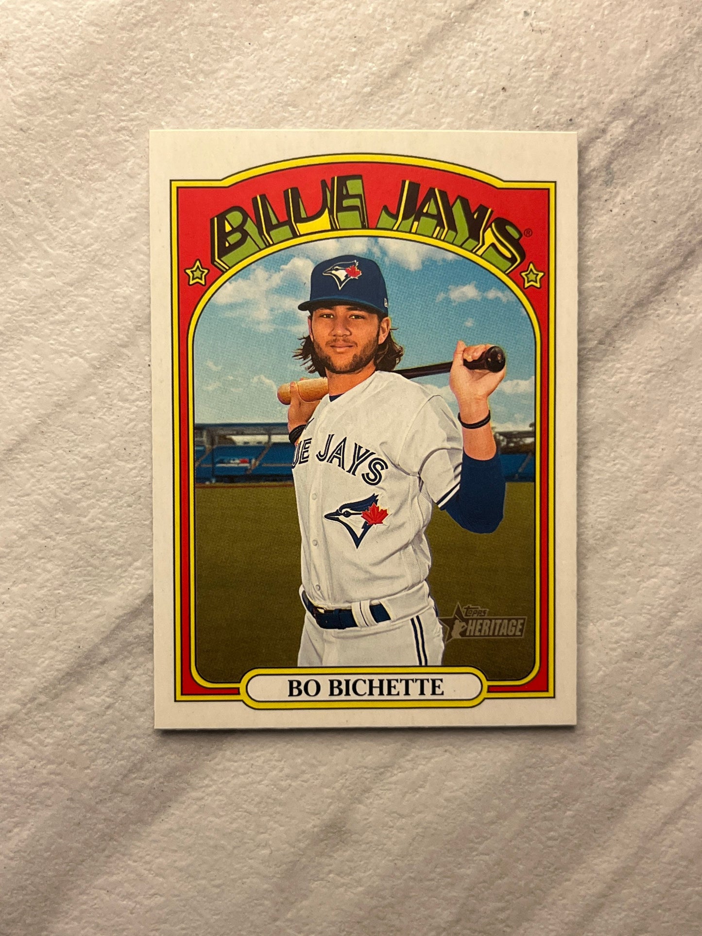 Bo Bichette - 2021 Topps Heritage #293 Toronto Blue Jays MLB baseball card