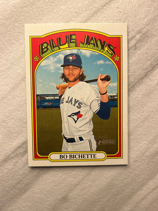 Bo Bichette - 2021 Topps Heritage #293 Toronto Blue Jays MLB baseball card