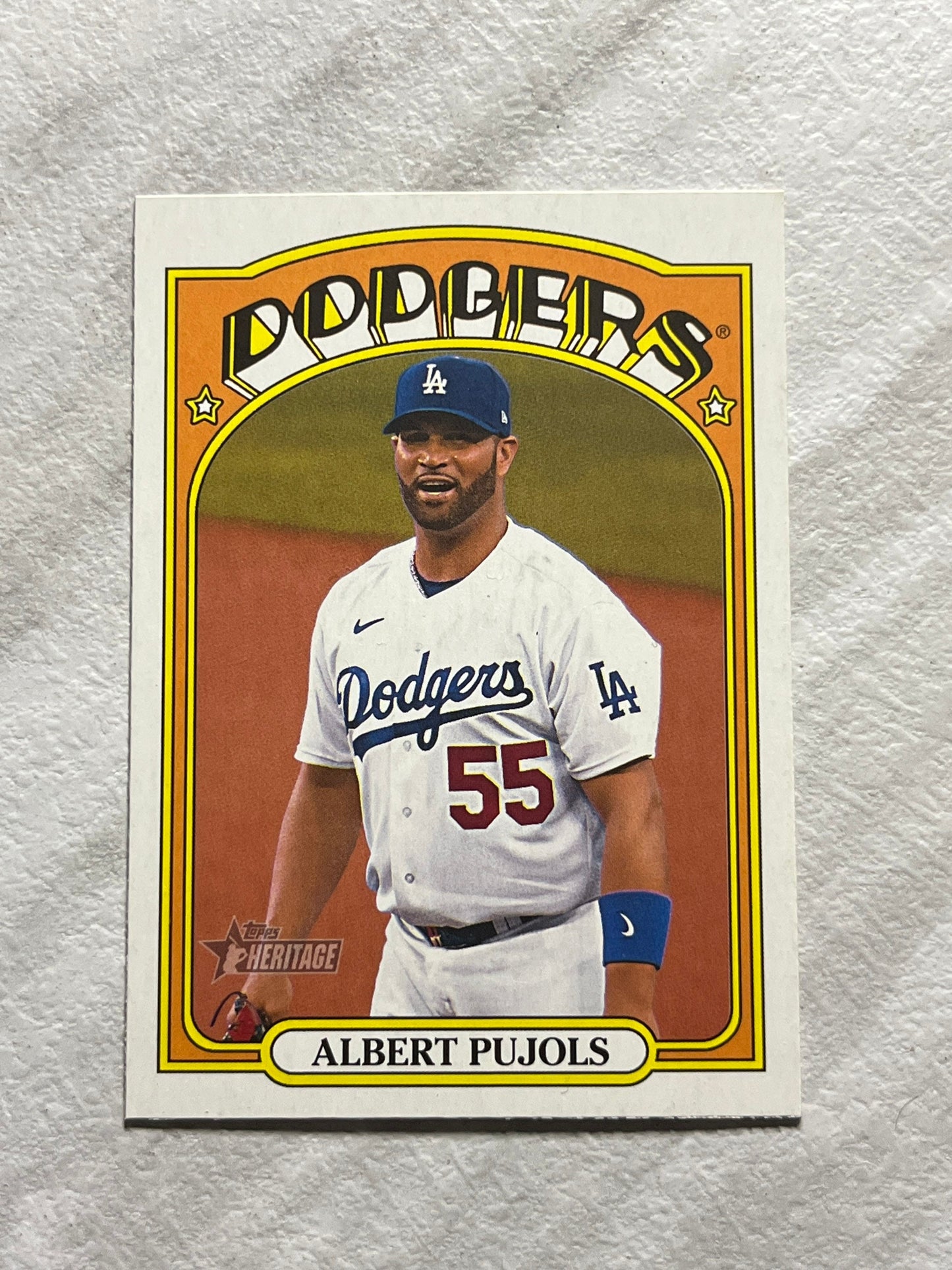 Albert Pujols - 2021 Topps Heritage #687 Los Angeles Dodgers MLB baseball card