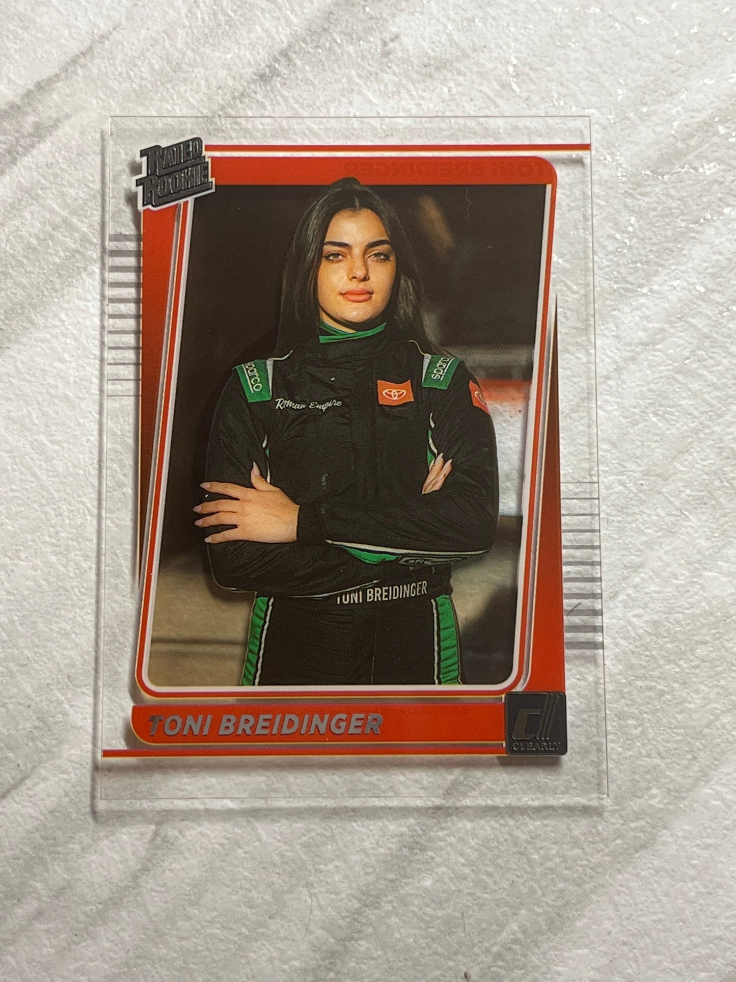 Toni Breidinger - 2022 Panini Chronicles Racing Clearly Donruss RC Rated Rookie