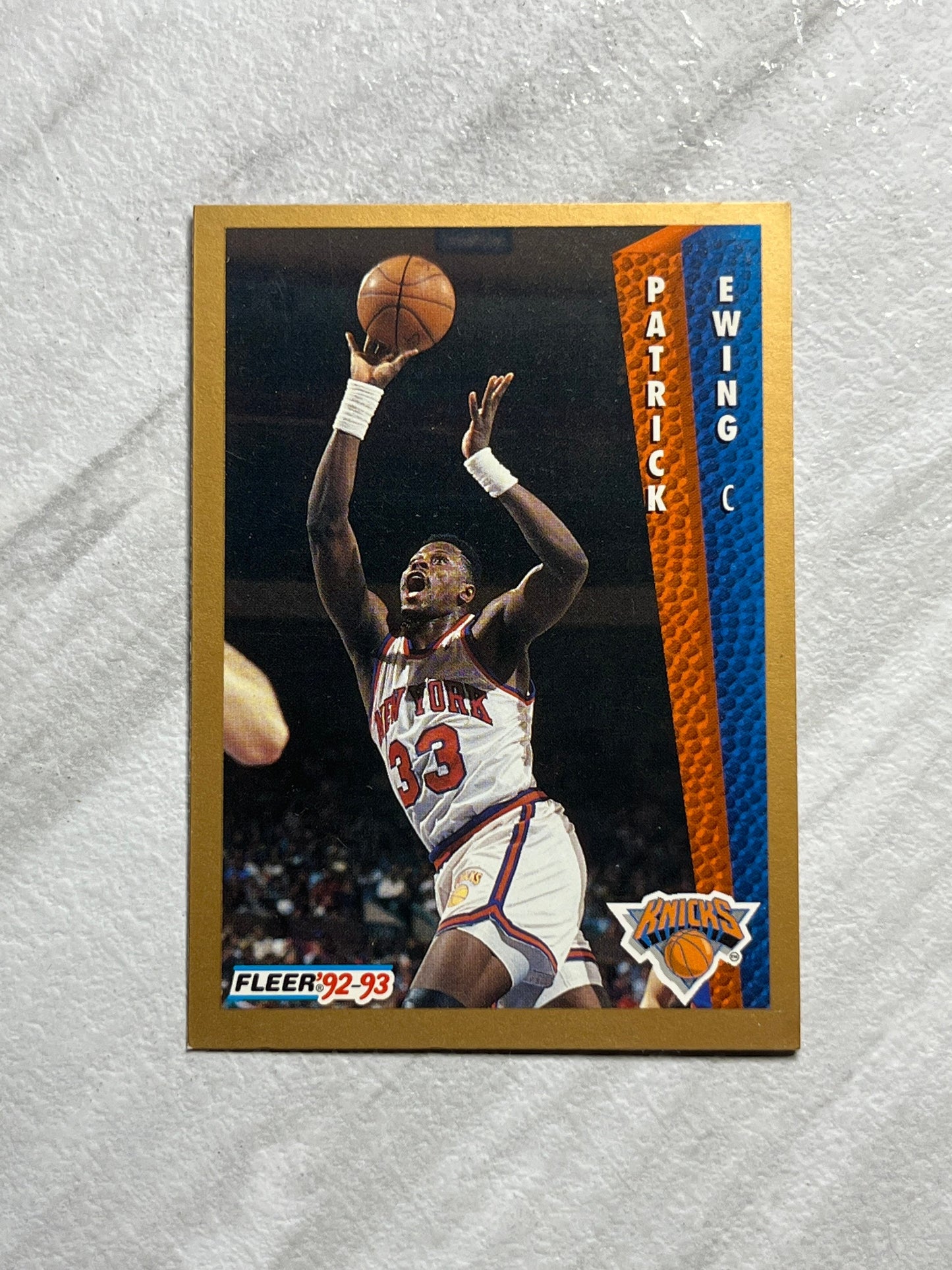 Patrick Ewing - 1992 Fleer #35 New York Knicks NBA Basketball card