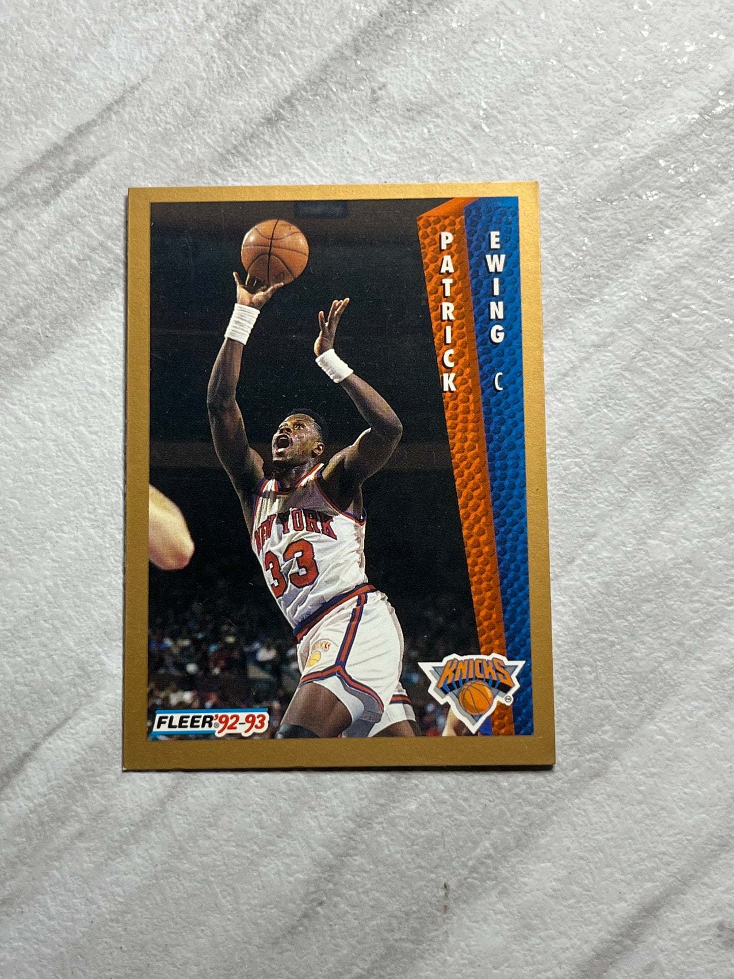 Patrick Ewing - 1992 Fleer #35 New York Knicks NBA Basketball card