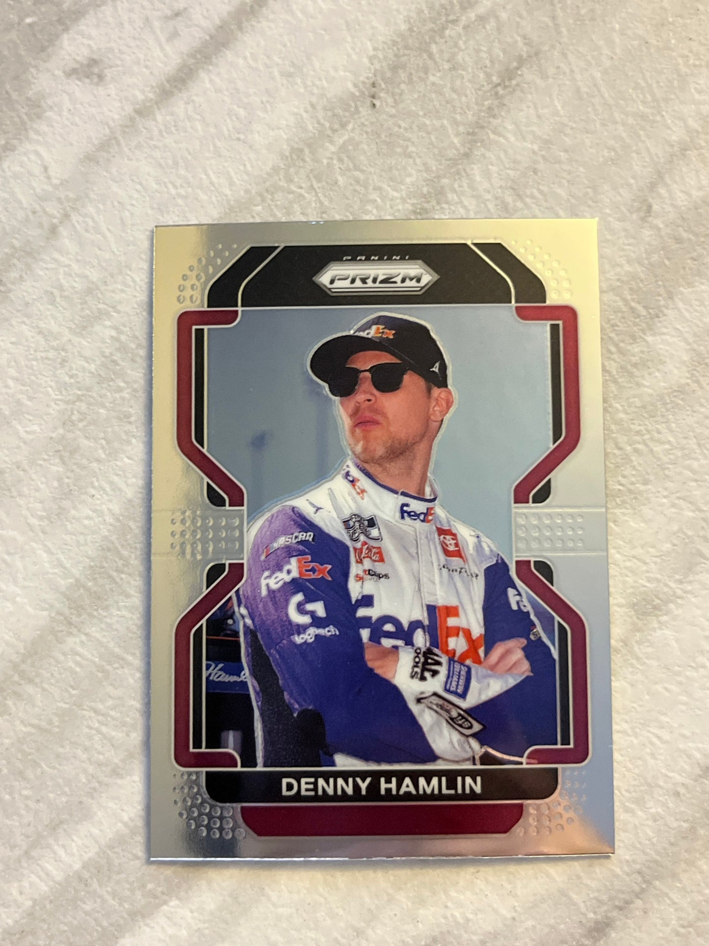 Denny Hamlin - 2022 Panini Prizm NASCAR Racing base card