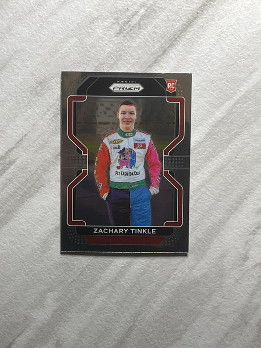 Zachary Tinkle - 2022 Panini Prizm NASCAR Racing base ROOKIE card