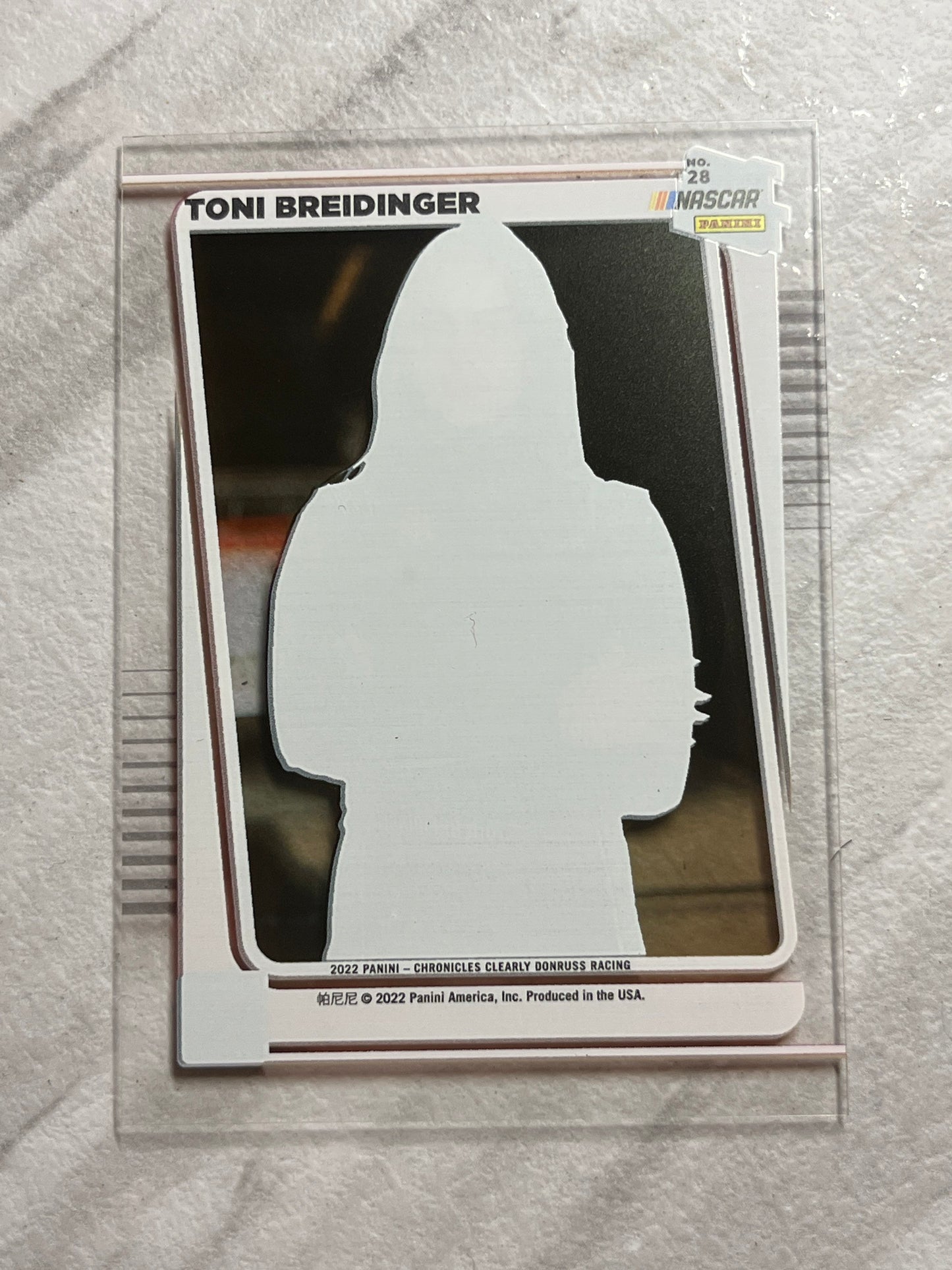 Toni Breidinger - 2022 Panini Chronicles Racing Clearly Donruss RC Rated Rookie