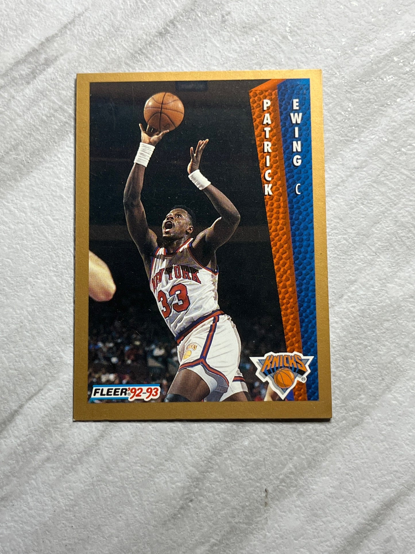 Patrick Ewing - 1992 Fleer #35 New York Knicks NBA Basketball card