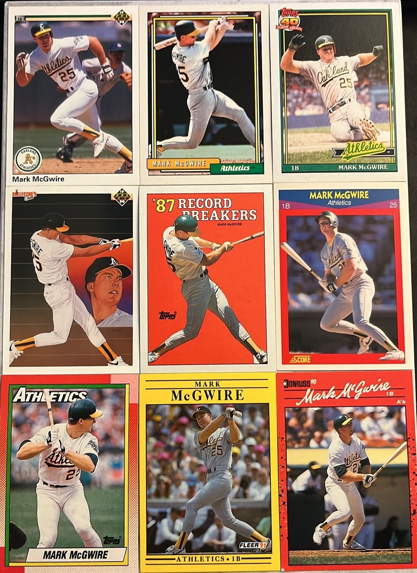 Mark McGwire - Pick any Card(s) - Vintage MLB Baseball Cards - Oakland Athletics HOF HR King