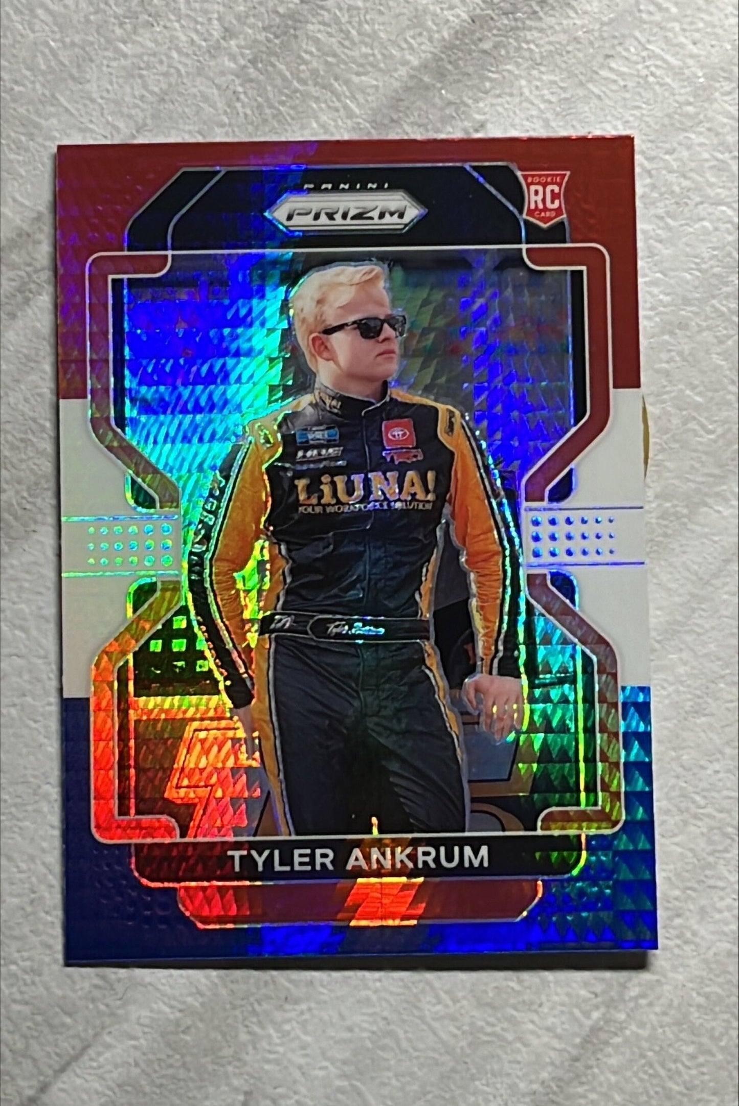 Tyler Ankrum - 2022 Panini Prizm NASCAR Racing Red White Blue Prizm Short Print - Rookie Card RC