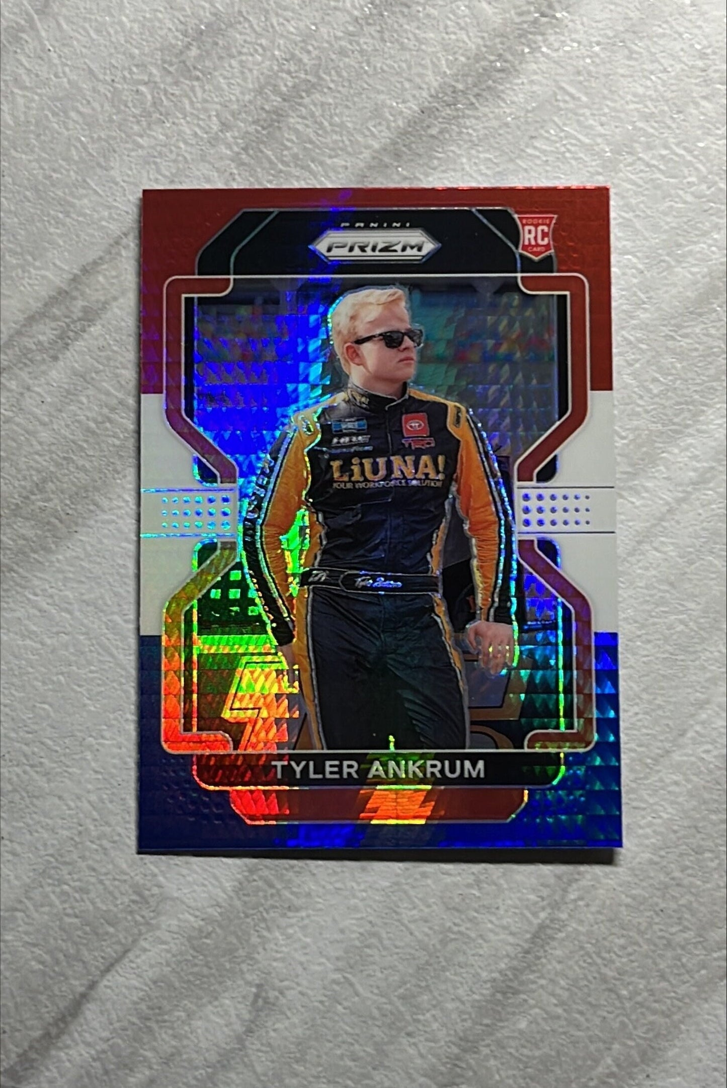 Tyler Ankrum - 2022 Panini Prizm NASCAR Racing Red White Blue Prizm Short Print - Rookie Card RC