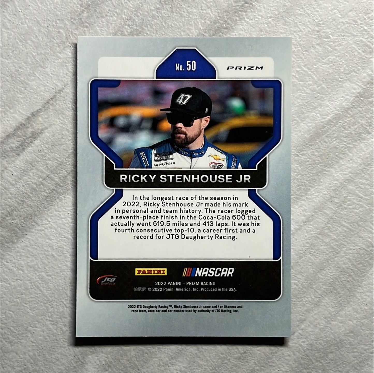 Ricky Stenhouse Jr. - 2022 Panini Prizm NASCAR Racing Red White Blue Prizm Short Print - Exclusive!