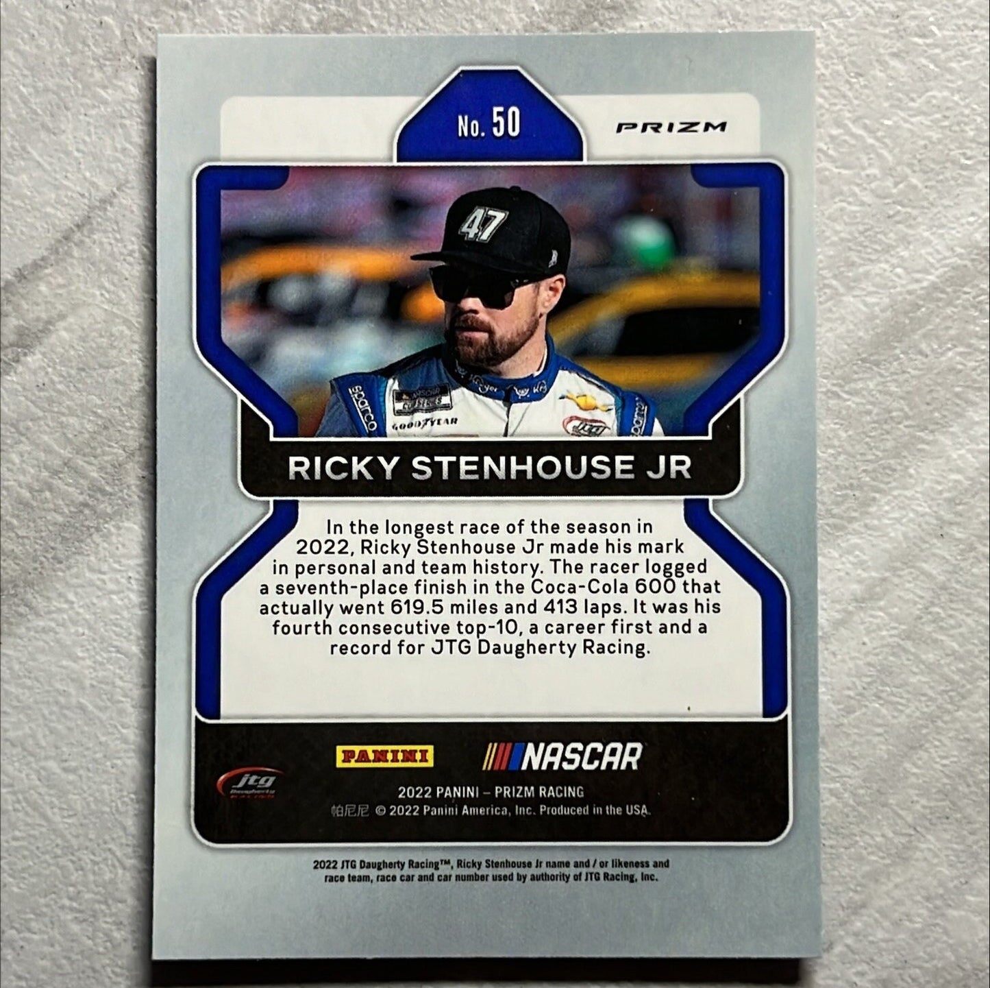 Ricky Stenhouse Jr. - 2022 Panini Prizm NASCAR Racing Red White Blue Prizm Short Print - Exclusive!