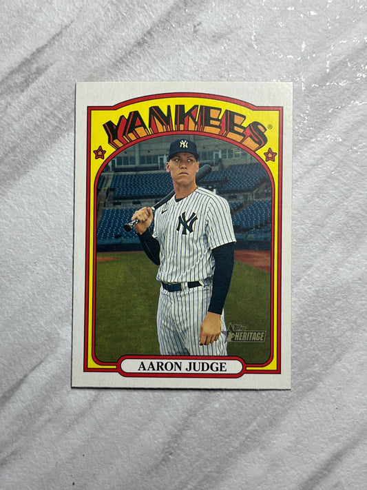 Aaron Judge - 2021 Topps Heritage #121 New York Yankees MLB baseball card