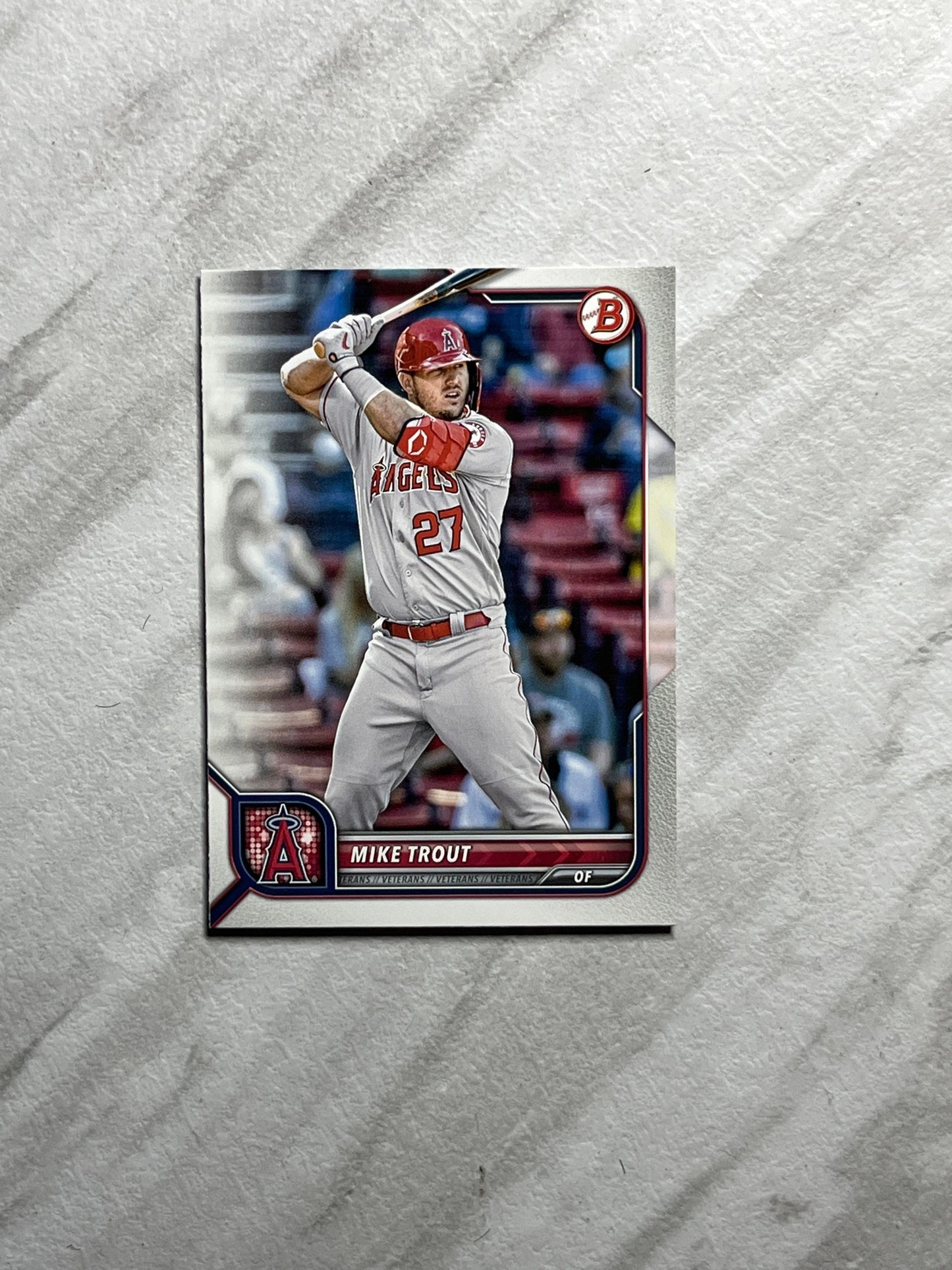 Mike Trout - 2022 Bowman Los Angeles Angels baseball card #32 MVP