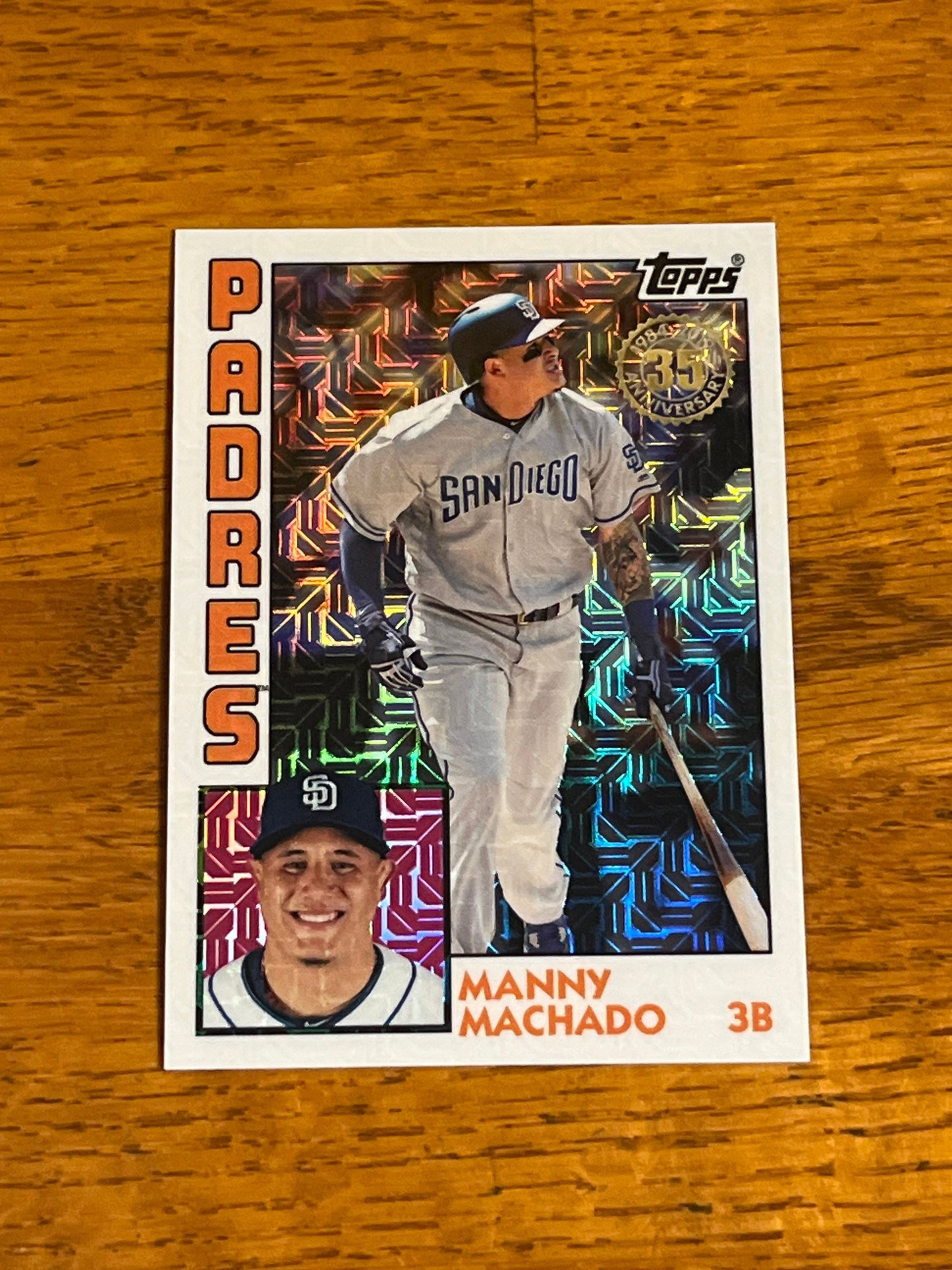 Manny Machado - 2019 Topps Chrome 35th Anniversary MLB Baseball San Diego Padres