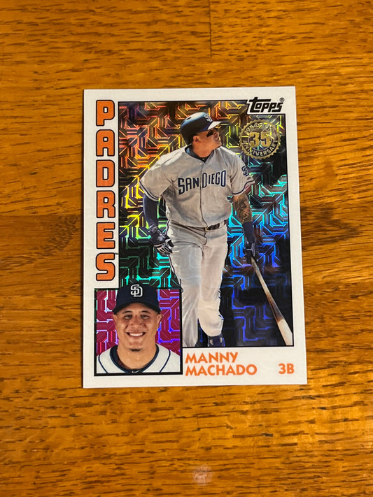 Manny Machado - 2019 Topps Chrome 35th Anniversary MLB Baseball San Diego Padres