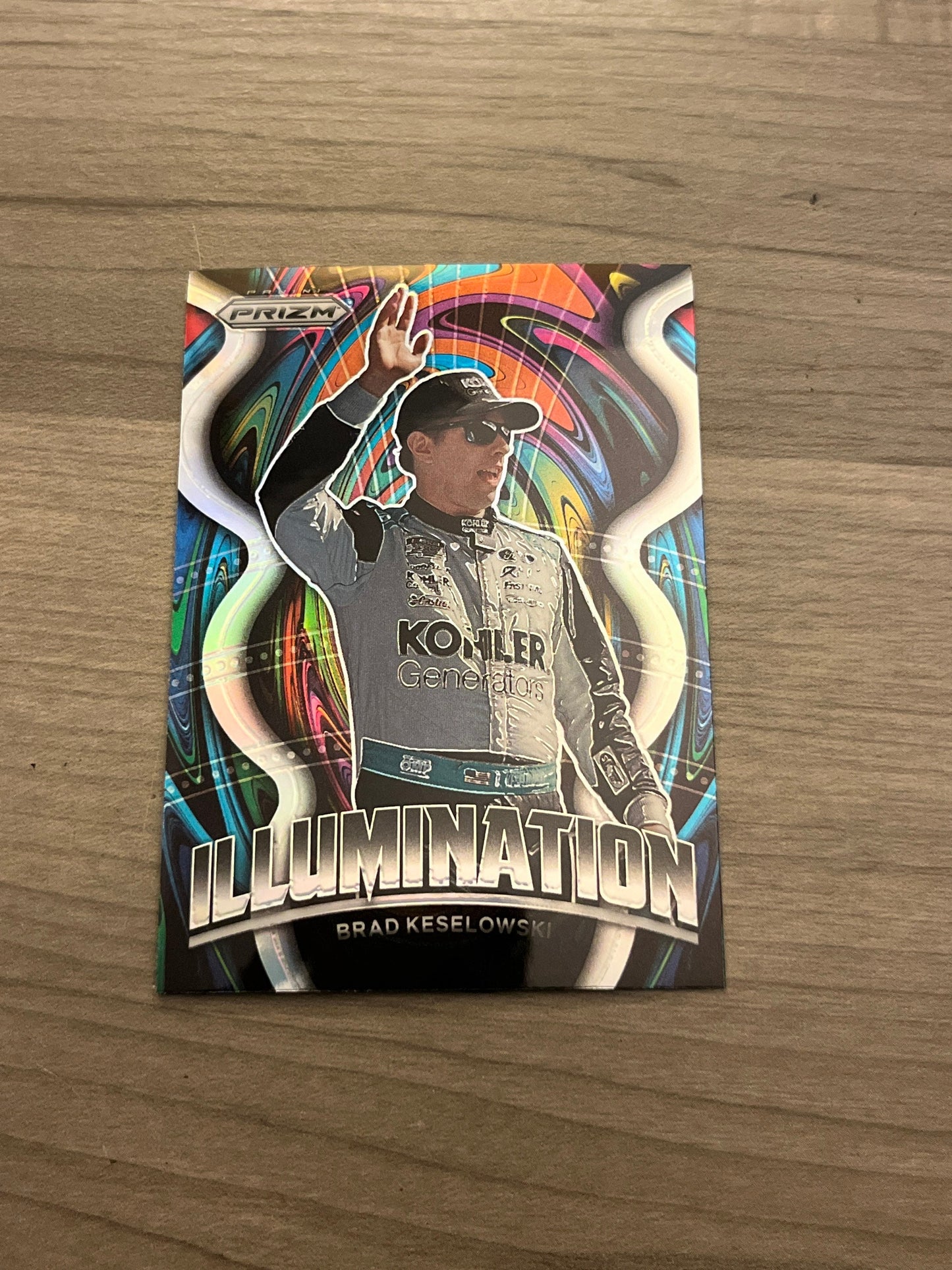 Brad Keselowski - 2022 Panini Prizm Racing - illumination HOLO PRIZM insert card - NASCAR Racing Cards