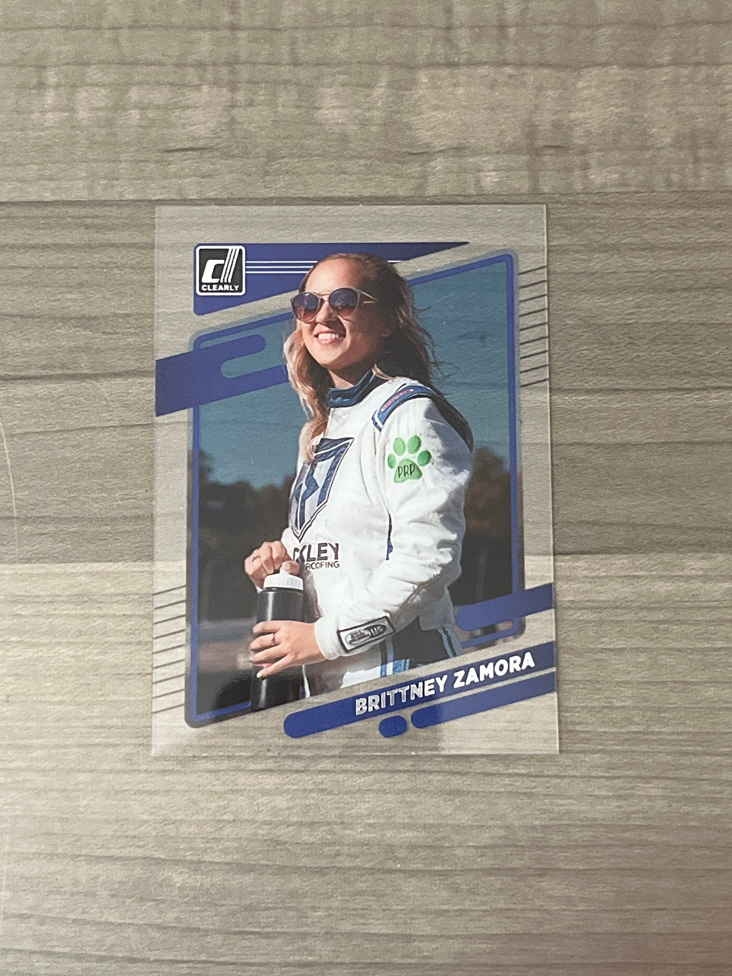 Brittney Zamora - 2022 Donruss Clear card by Panini NASCAR Racing Card SP