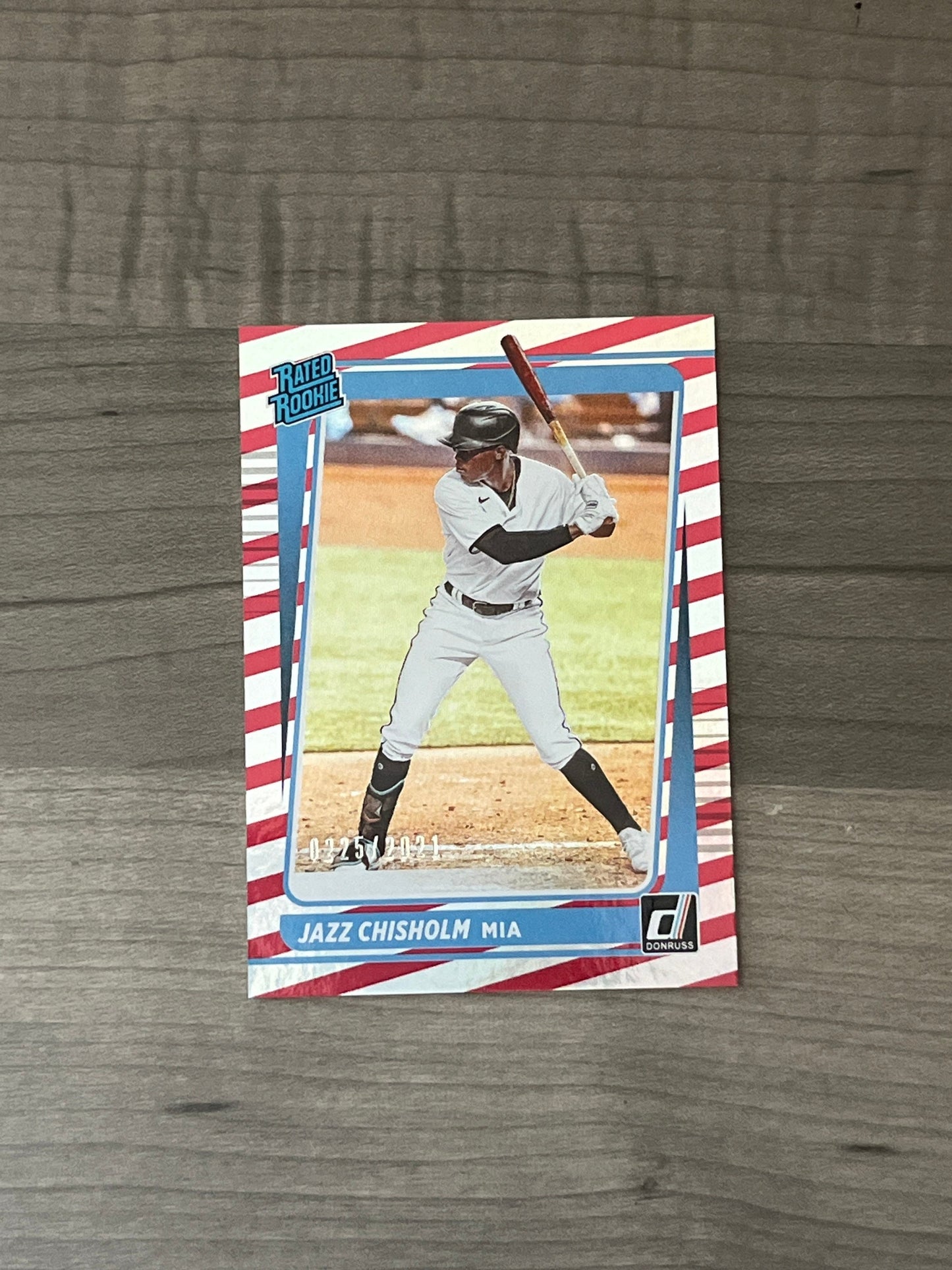 Jazz Chisholm - 2021 Donruss Baseball by Panini - special edition Parallel LIMITED EDITION #225 of /2021 MLB Rated Rookie