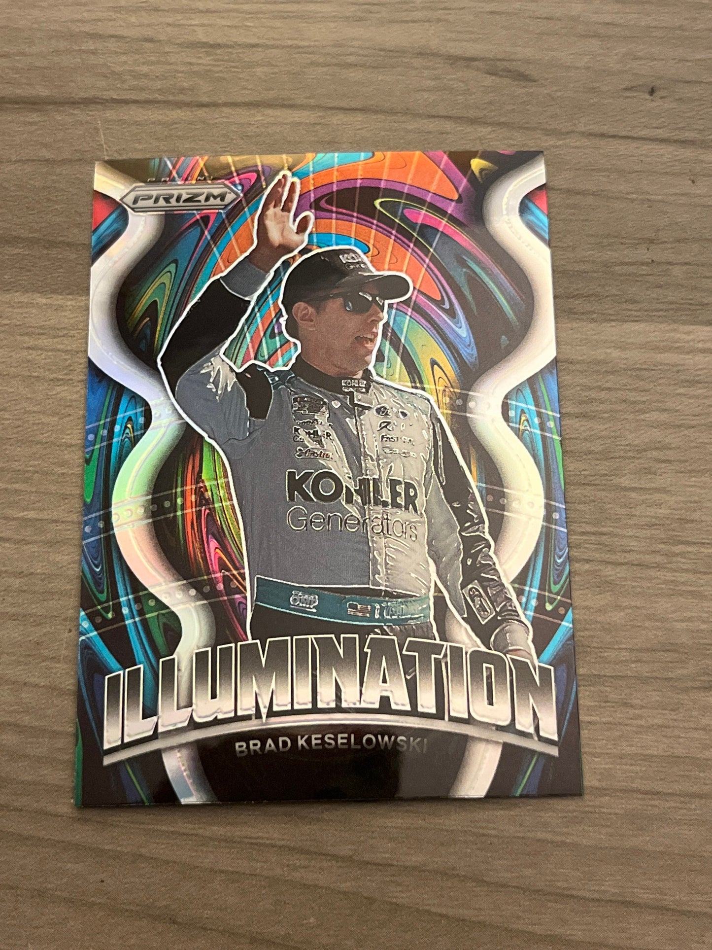 Brad Keselowski - 2022 Panini Prizm Racing - illumination HOLO PRIZM insert card - NASCAR Racing Cards