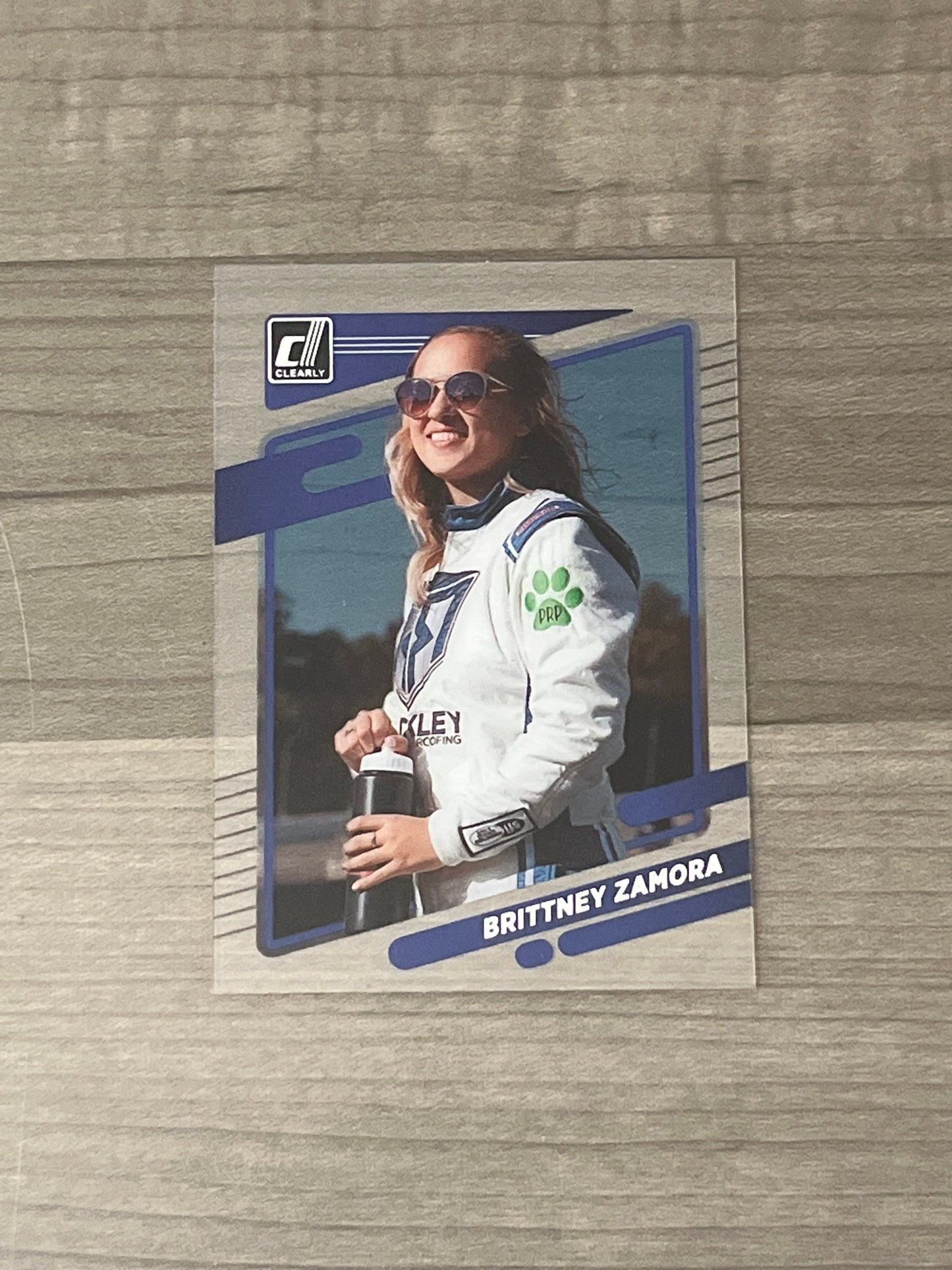 Brittney Zamora - 2022 Donruss Clear card by Panini NASCAR Racing Card SP