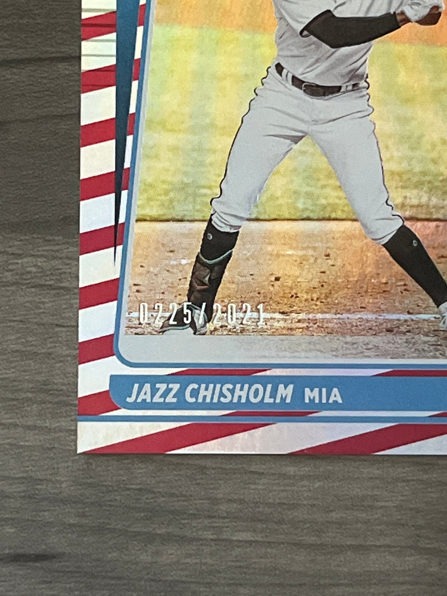 Jazz Chisholm - 2021 Donruss Baseball by Panini - special edition Parallel LIMITED EDITION #225 of /2021 MLB Rated Rookie