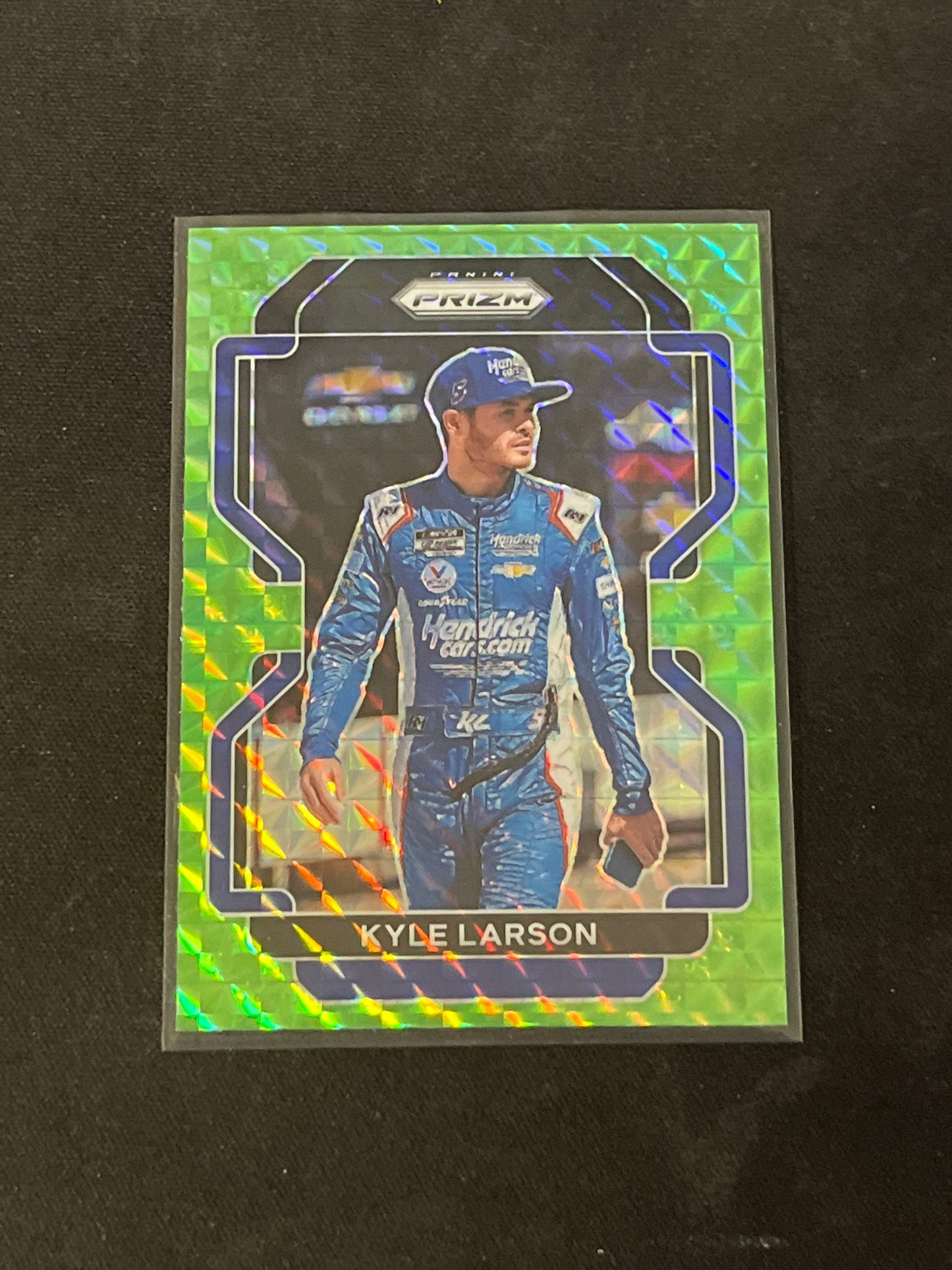 Kyle Larson - 2022 Panini Prizm Racing NASCAR - Green Reactive Prizm - NASCAR racing card