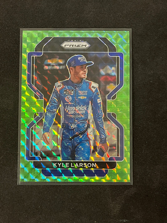 Kyle Larson - 2022 Panini Prizm Racing NASCAR - Green Reactive Prizm - NASCAR racing card