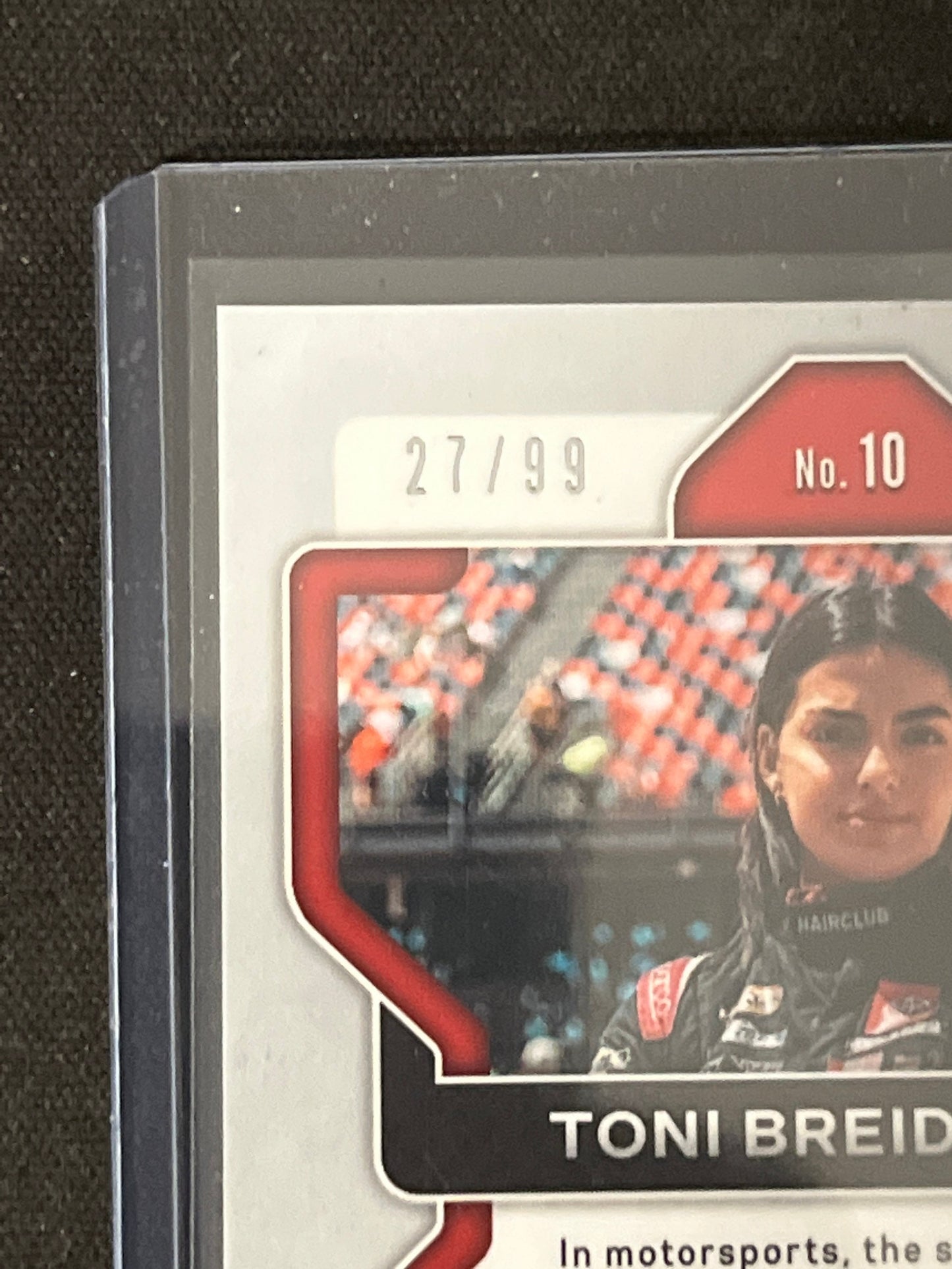 Toni Breidinger - 2022 Panini Prizm Racing NASCAR - Blue Scope LIMITED Prizm - exclusive print rookie card RC #27 of /99