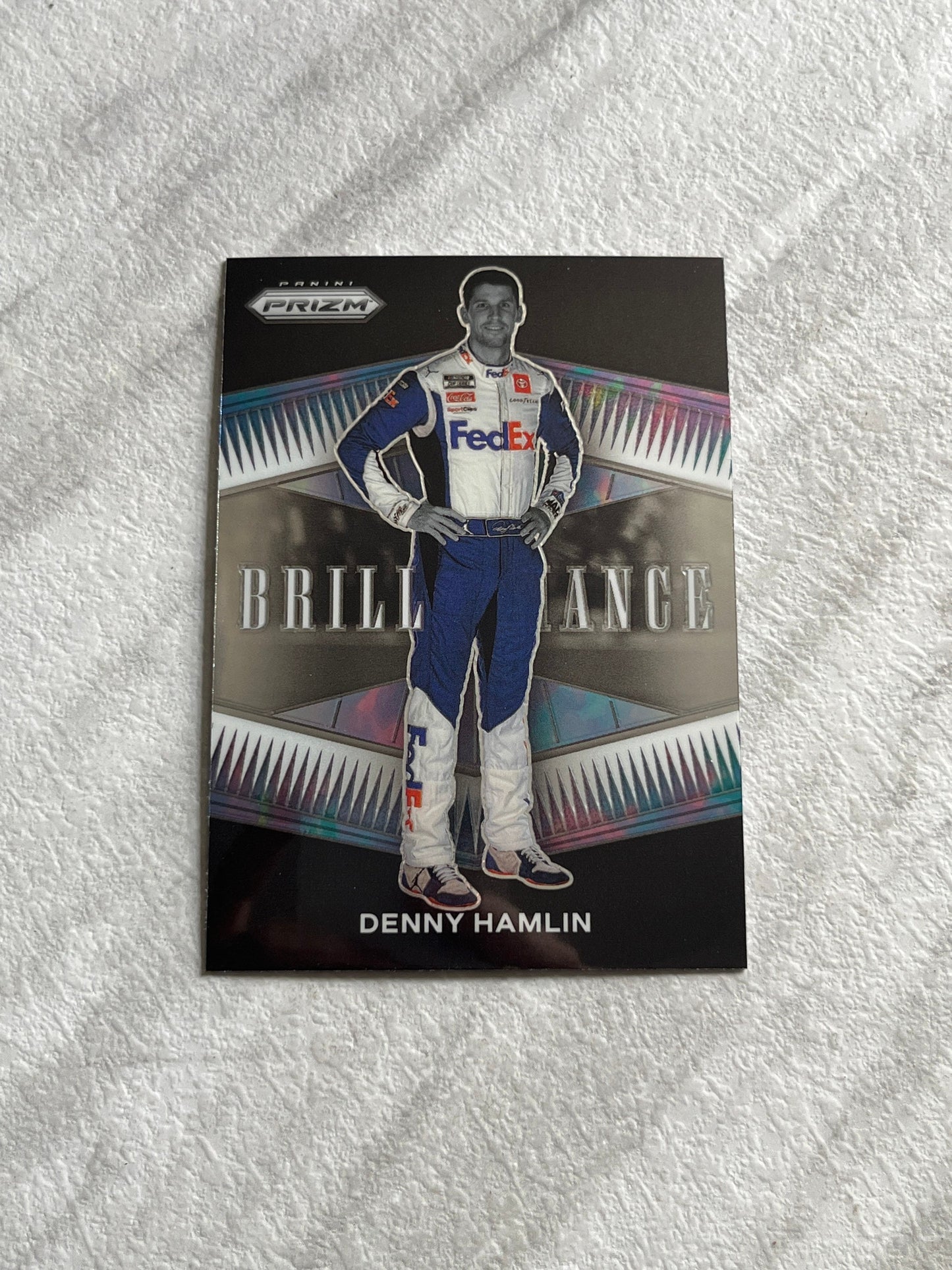 Denny Hamlin - 2022 Panini Prizm Racing NASCAR - Brilliance edition insert cards