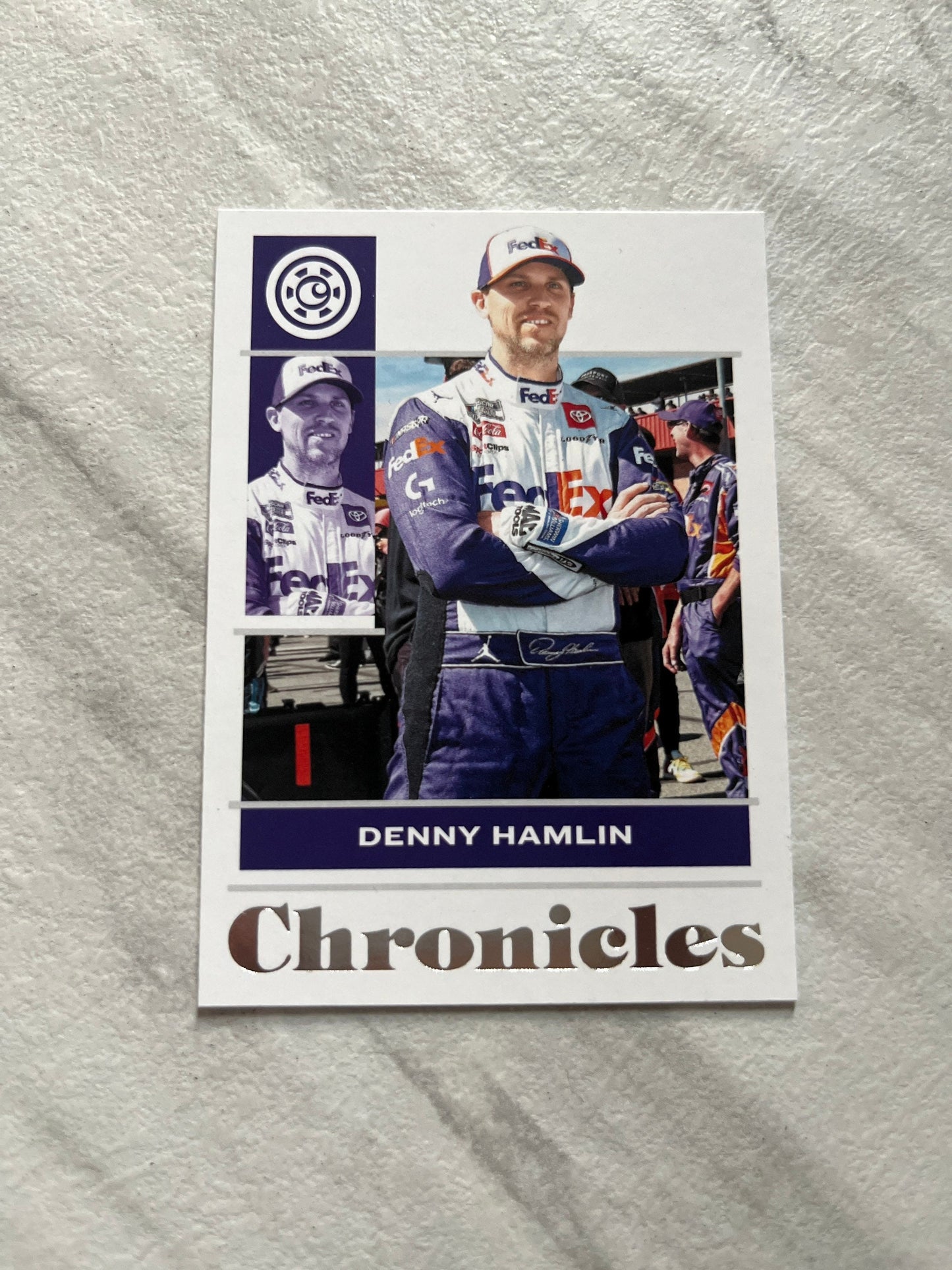 Denny Hamlin - 2022 Panini Chronicles NASCAR #9 racing card