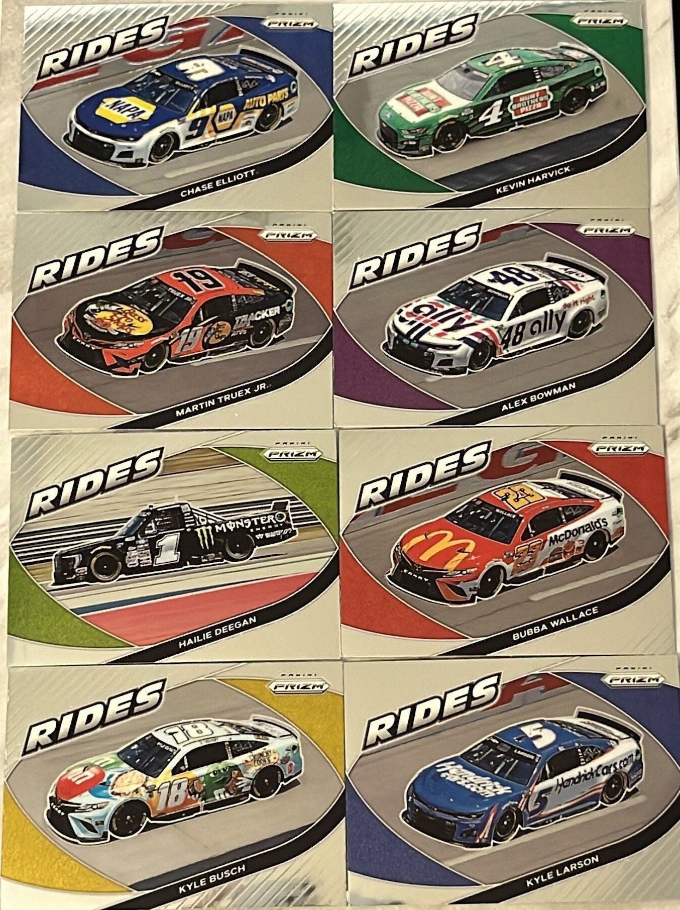 Pick a Card - 2022 Panini Prizm NASCAR Racing Rides insert car cards