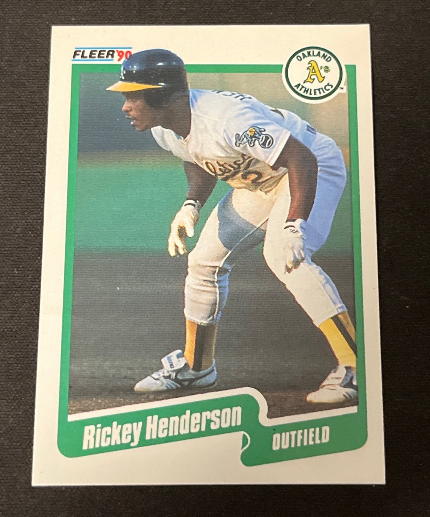 Rickey Henderson - 1990 Fleer Oakland Athletics vintage baseball card