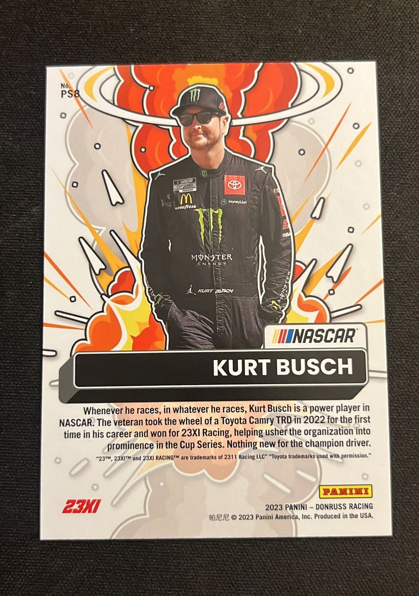 Kurt Busch - 2023 Donruss Racing POWER Squad - Insert cards Silver Hologram HOLO - NASCAR Racing