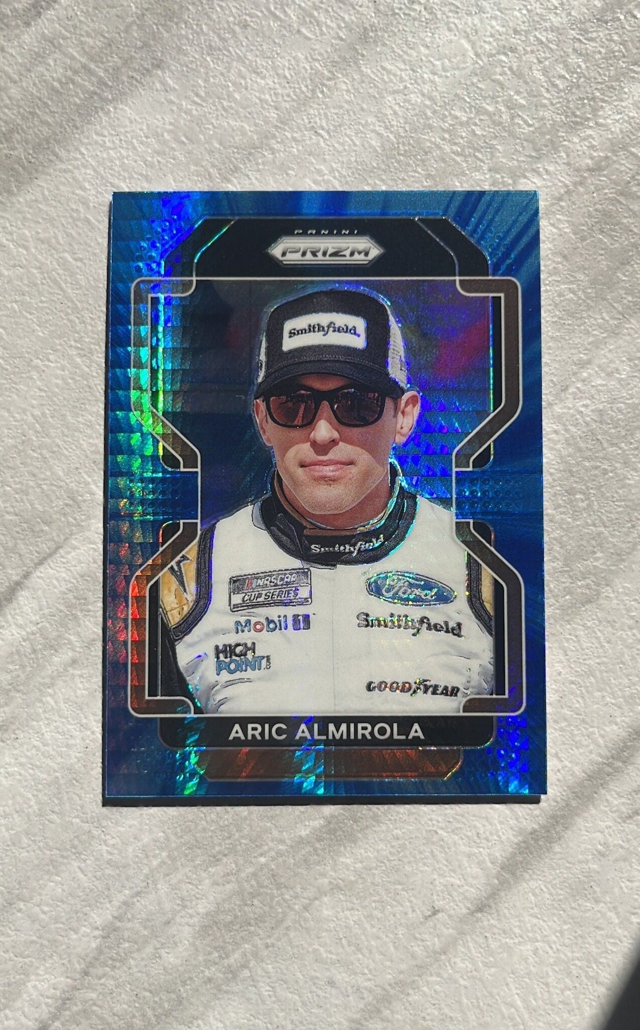 Aric Almirola - 2022 Panini Prizm NASCAR Racing BLUE PRIZM