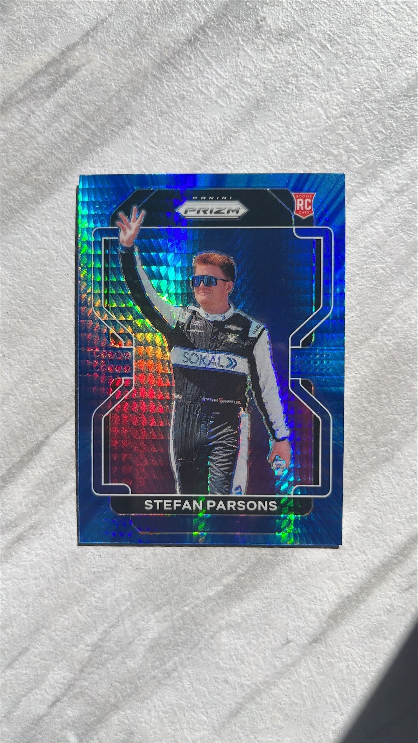 Stefan Parsons ROOKIE Card - 2022 Panini Prizm NASCAR Racing BLUE Prizm