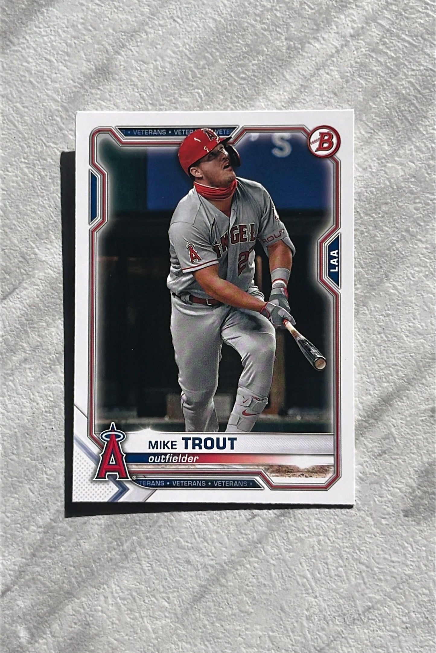 Mike Trout - 2021 Bowman Los Angeles Angels baseball card MVP