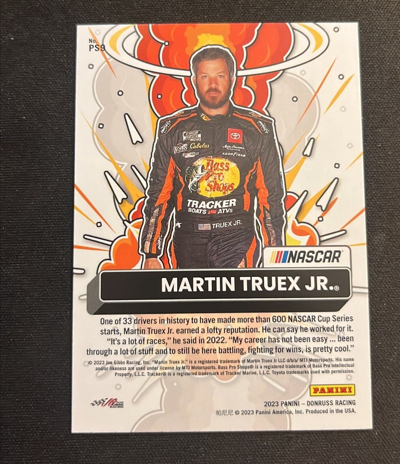 Martin Truex Jr. - 2023 Donruss Racing POWER Squad - Insert cards Silver Hologram HOLO - NASCAR Racing