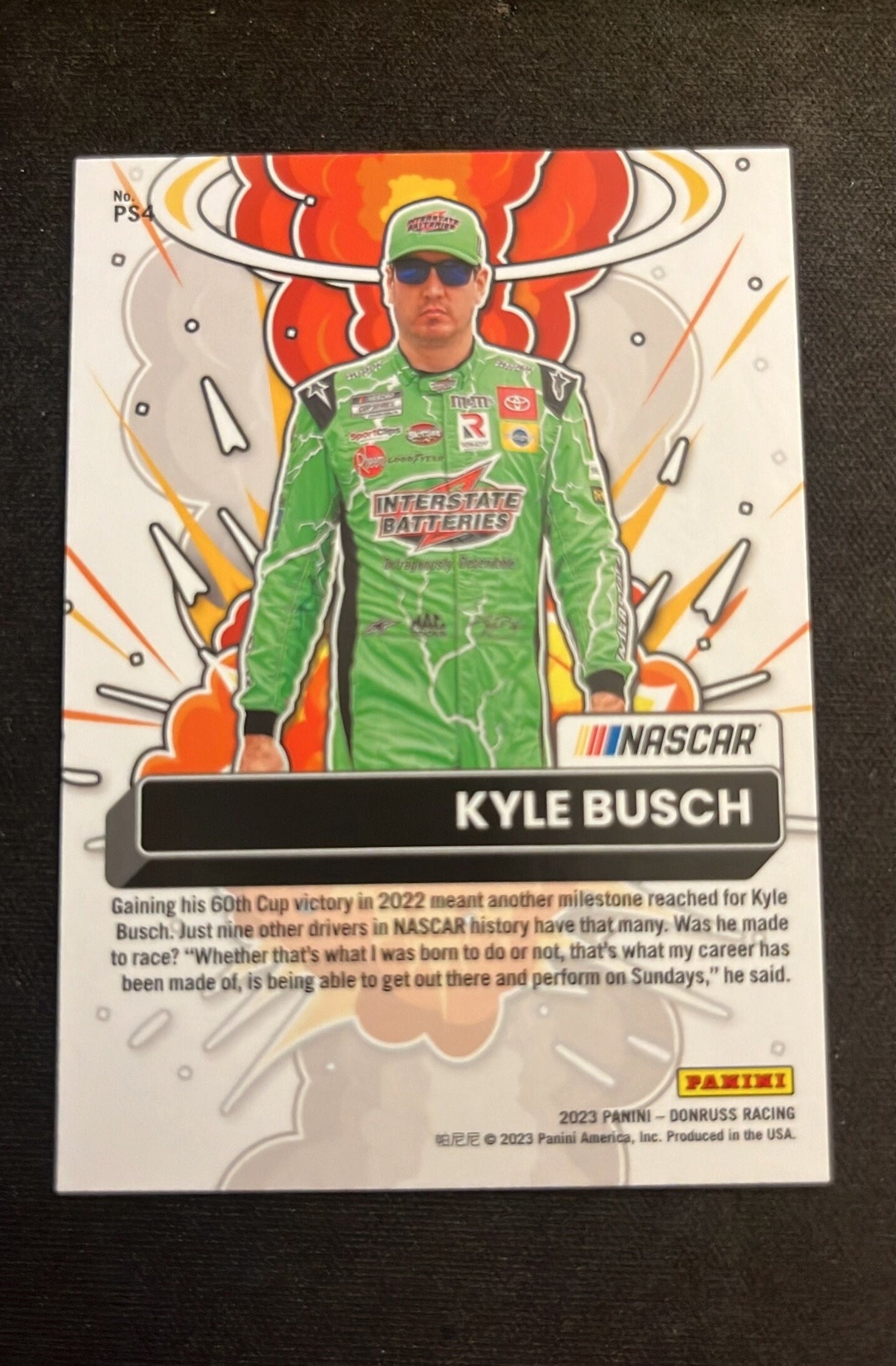 Kyle Busch - 2023 Donruss Racing POWER Squad - Insert cards Silver Hologram HOLO - NASCAR Racing