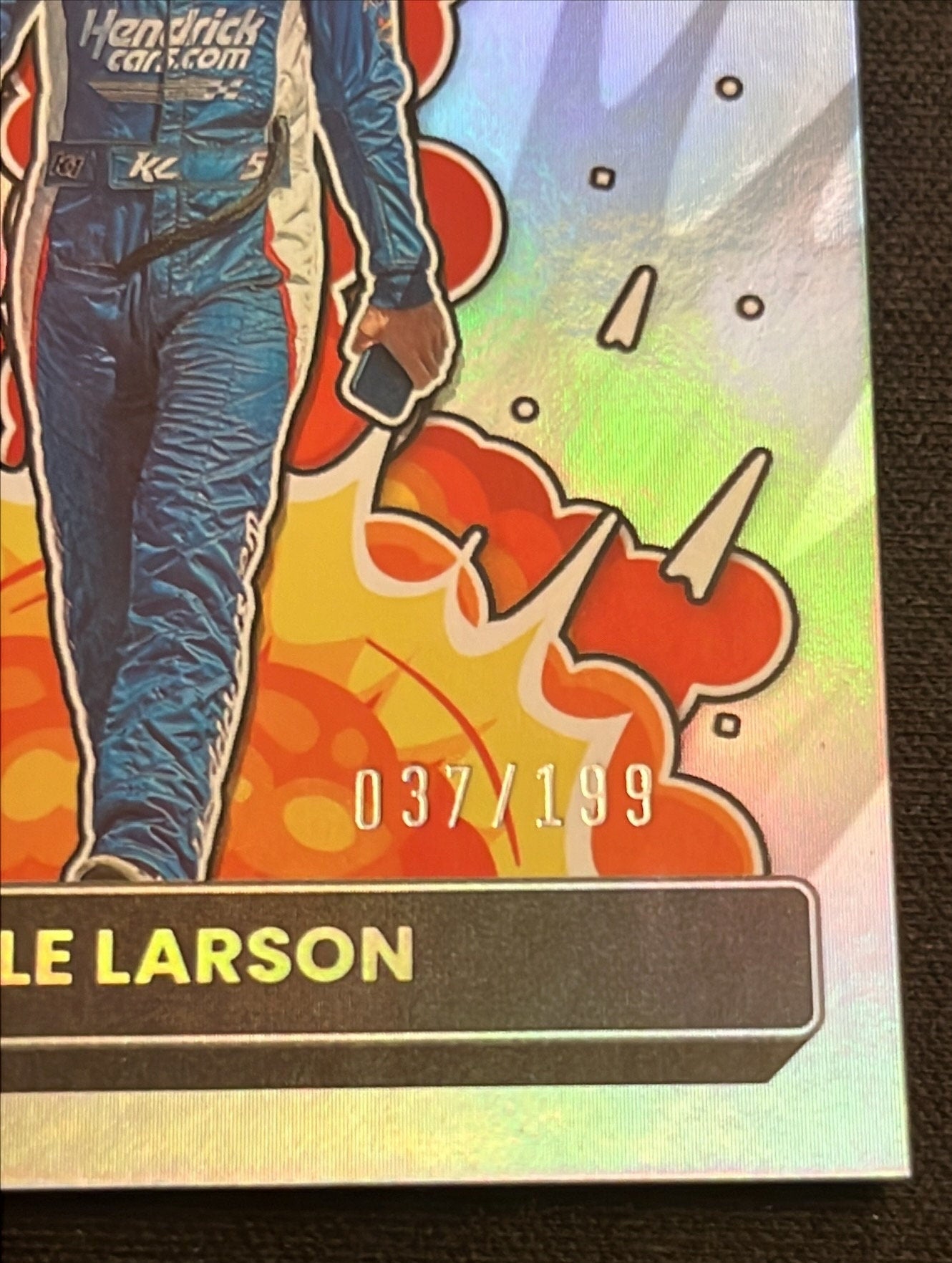 Kyle Larson - 2023 Donruss Racing LIMITED EDITION - Insert cards Silver Hologram Hologram- NASCAR Racing Power Squad