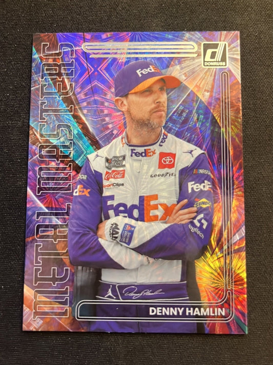 Denny Hamlin - 2023 Donruss Racing Metal Monsters - Insert cards (Fireworks Hologram)  NASCAR Racing